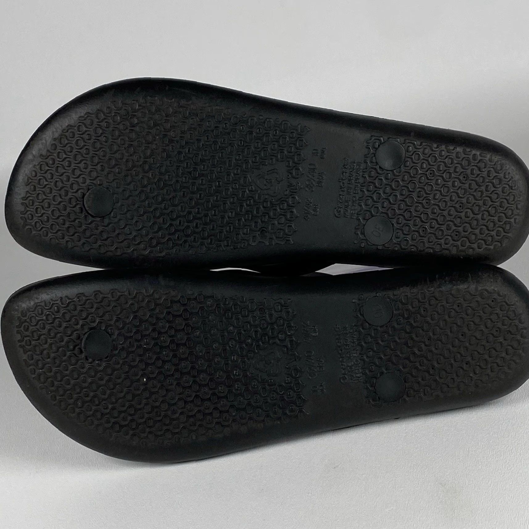 Vintage Ipanema Flip Flops Women’s US 10 EU 41 Sandal Black Rubber Wedge Mid Heel Flip Flop Mascul? Not. End. Size US 11 / IT 41 - 4 Thumbnail
