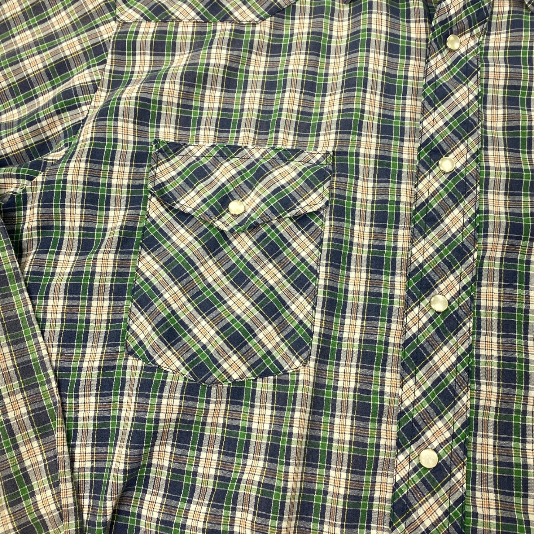 Wrangler VINTAGE Wrangler Western Shirt Mens 2XL Plaid Pearl Snap Lightweight Size US XXL / EU 58 / 5 - 3 Thumbnail