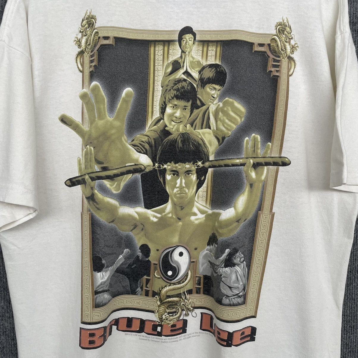 Vintage Vintage 2000s Bruce Lee Rap T Shirt by Universal Studios Size US L / EU 52-54 / 3 - 2 Thumbnail