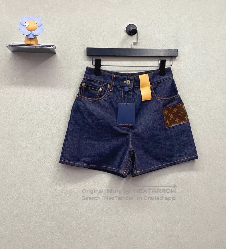 Louis Vuitton Louis Vuitton SS23 Denim Shorts Size 35" - 3 Thumbnail