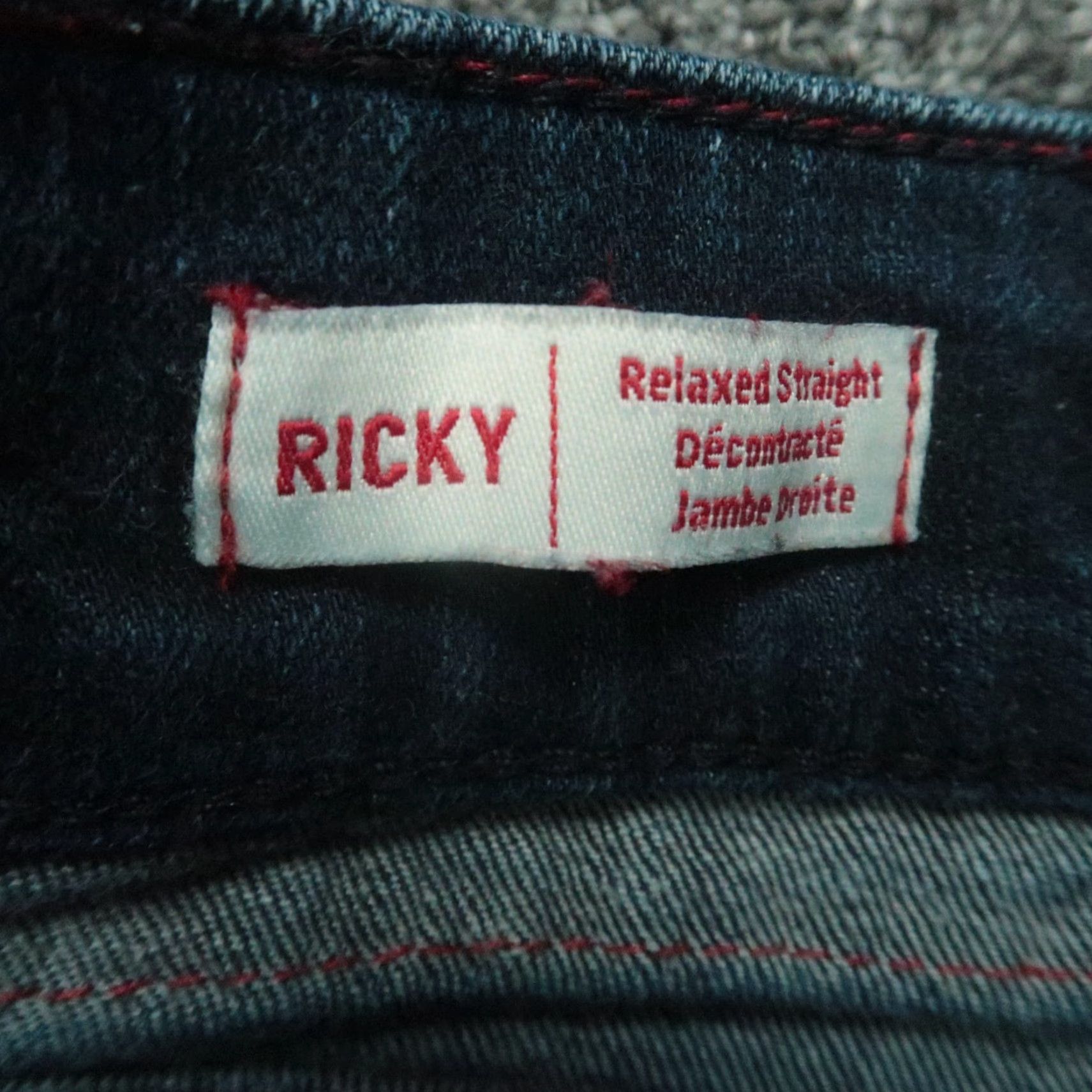 True Religion True Religion Shorts Mens 36 Blue Ricky Relaxed Straight Flaps Cut Off Dark Wash Size US 36 / EU 52 - 4 Thumbnail