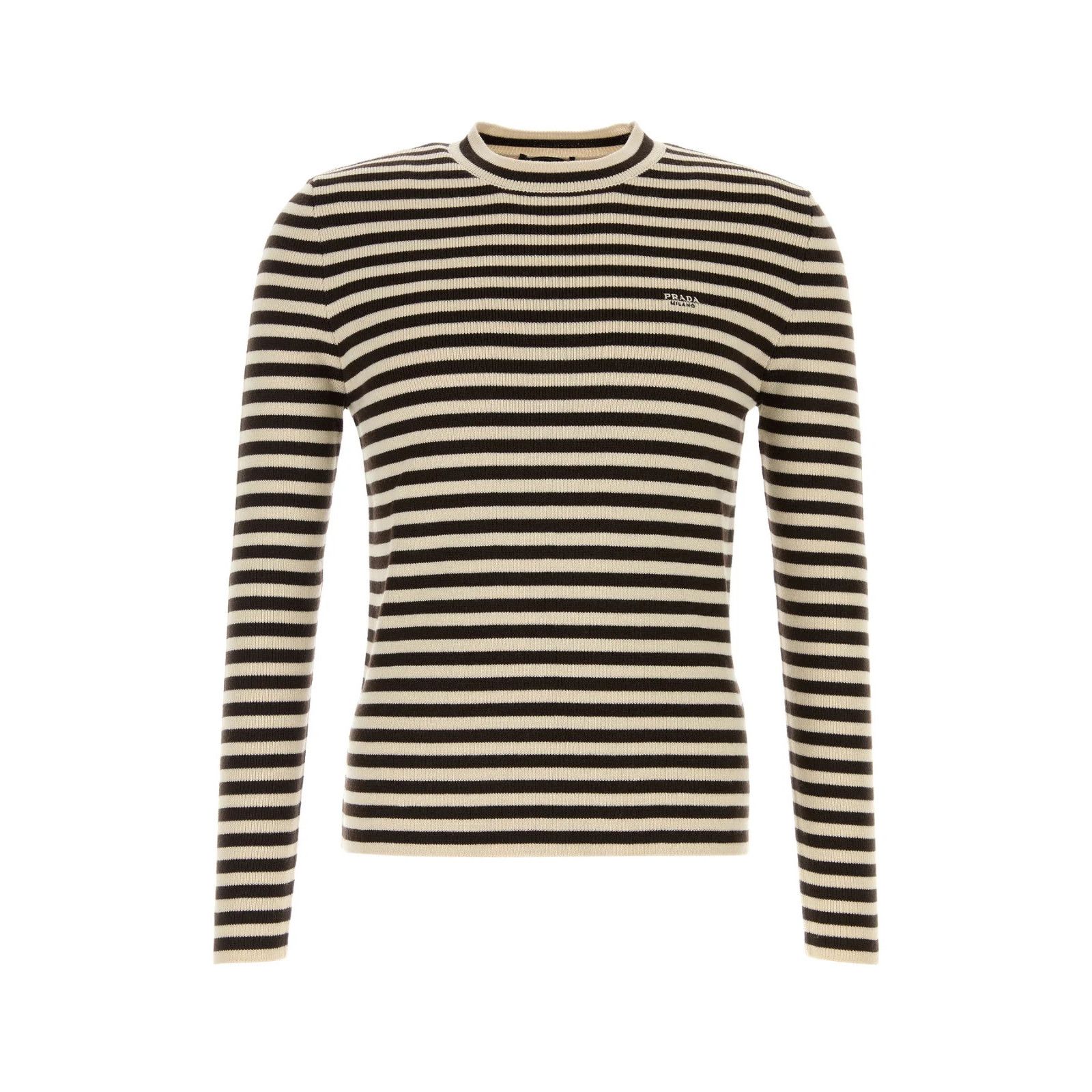 Prada PRADA Embroidered Wool Sweater New & Authentic (Men's size:4 Size US M / EU 48-50 / 2 - 1 Thumbnail
