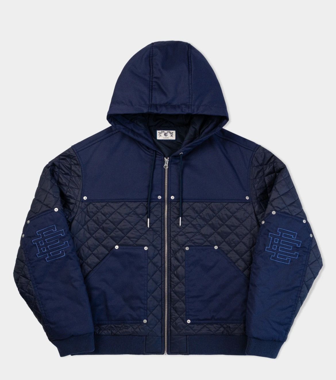 Eric Emanuel Eric Emanuel quilted navy bomber jacket large Size US L / EU 52-54 / 3 - 1 Thumbnail