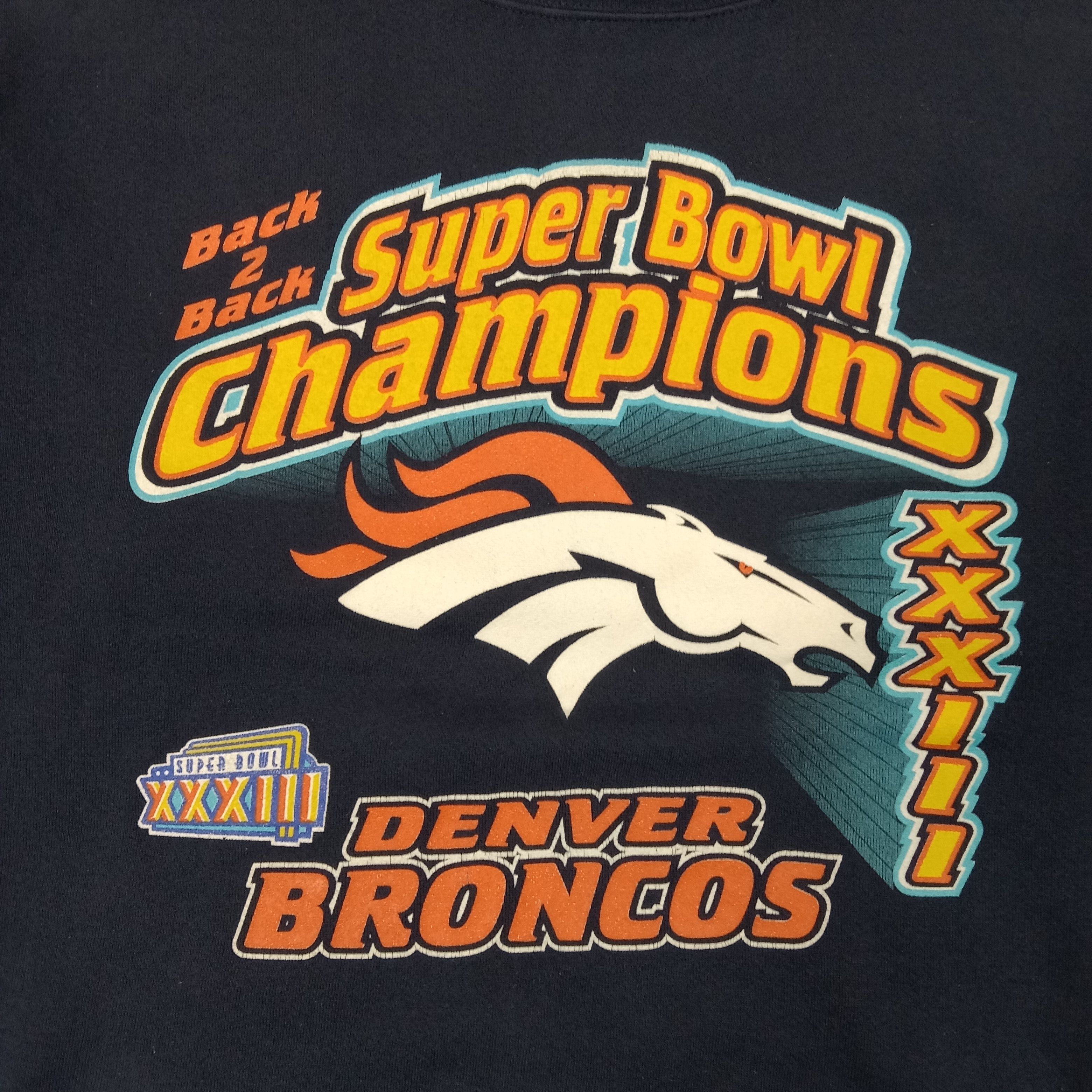 Logo 7 90's Denver Broncos American Football Sweatshirt C253N5 Size US L / EU 52-54 / 3 - 2 Thumbnail