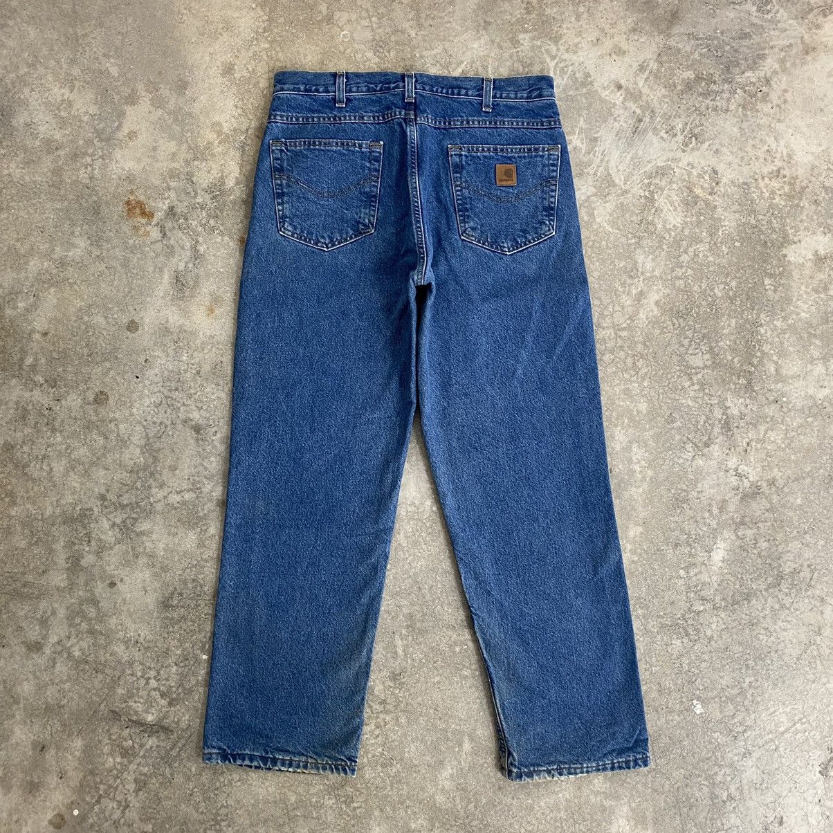 Carhartt VTG Carhartt Blanket Lined Relaxed Fit Denim Jeans Size US 34 / EU 50 - 19 Thumbnail
