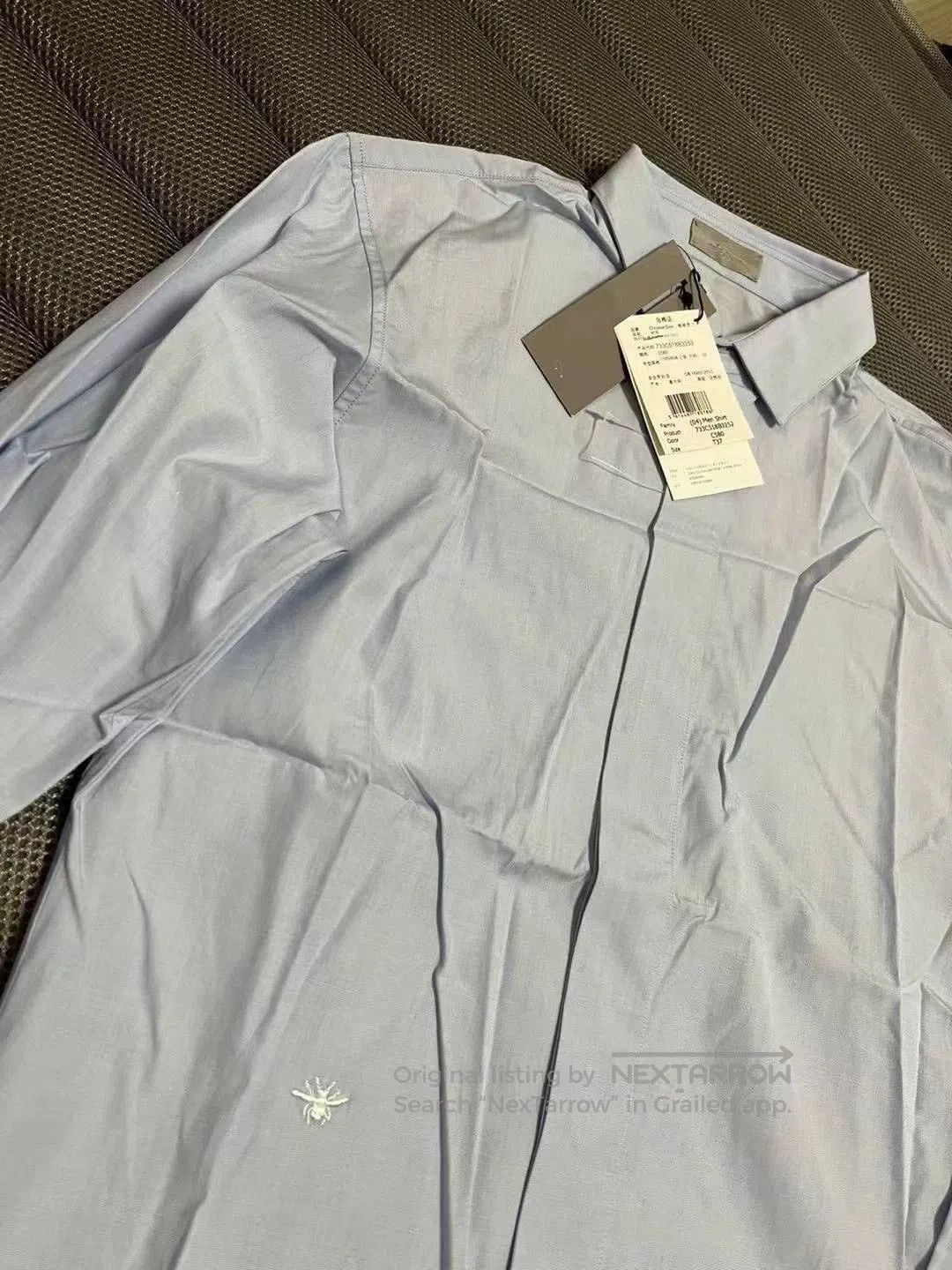 Dior dior embroidered bee long sleeve shirt. Size US S / EU 44-46 / 1 - 8 Thumbnail