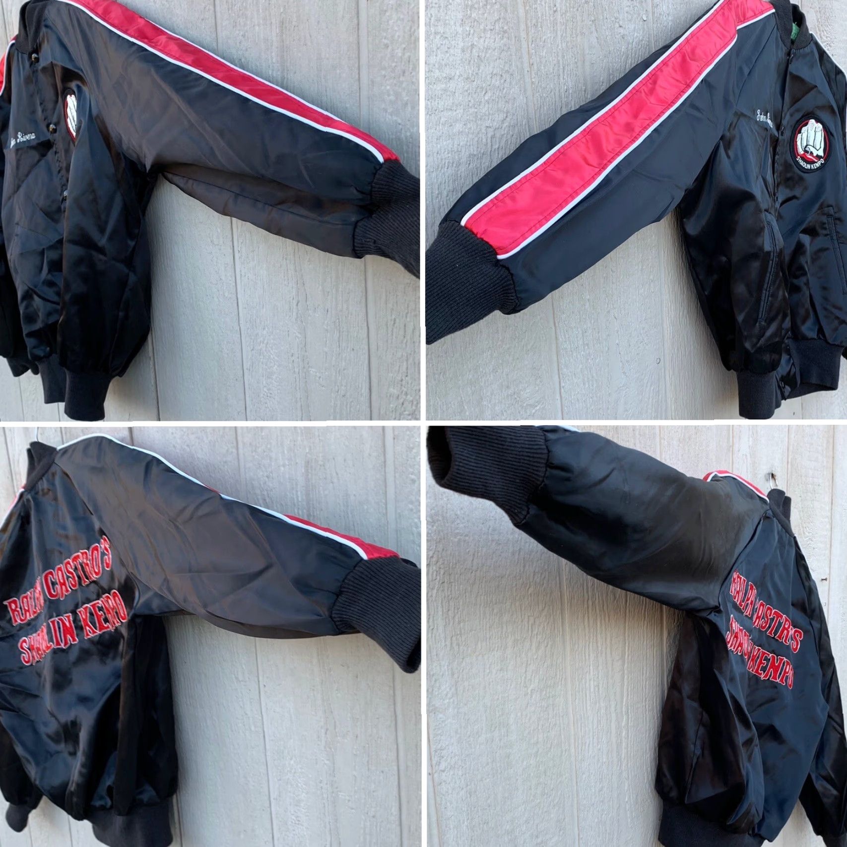 Vintage VINTAGE Ralph Castros Shaolin Kenpo Satin Jacket Union Made Size 38 Men Bomber Jacket Satin Nylon Embroidered 1980s Vintage Empire Sporting Goods NYC Size US XXS / EU 40 - 4 Thumbnail