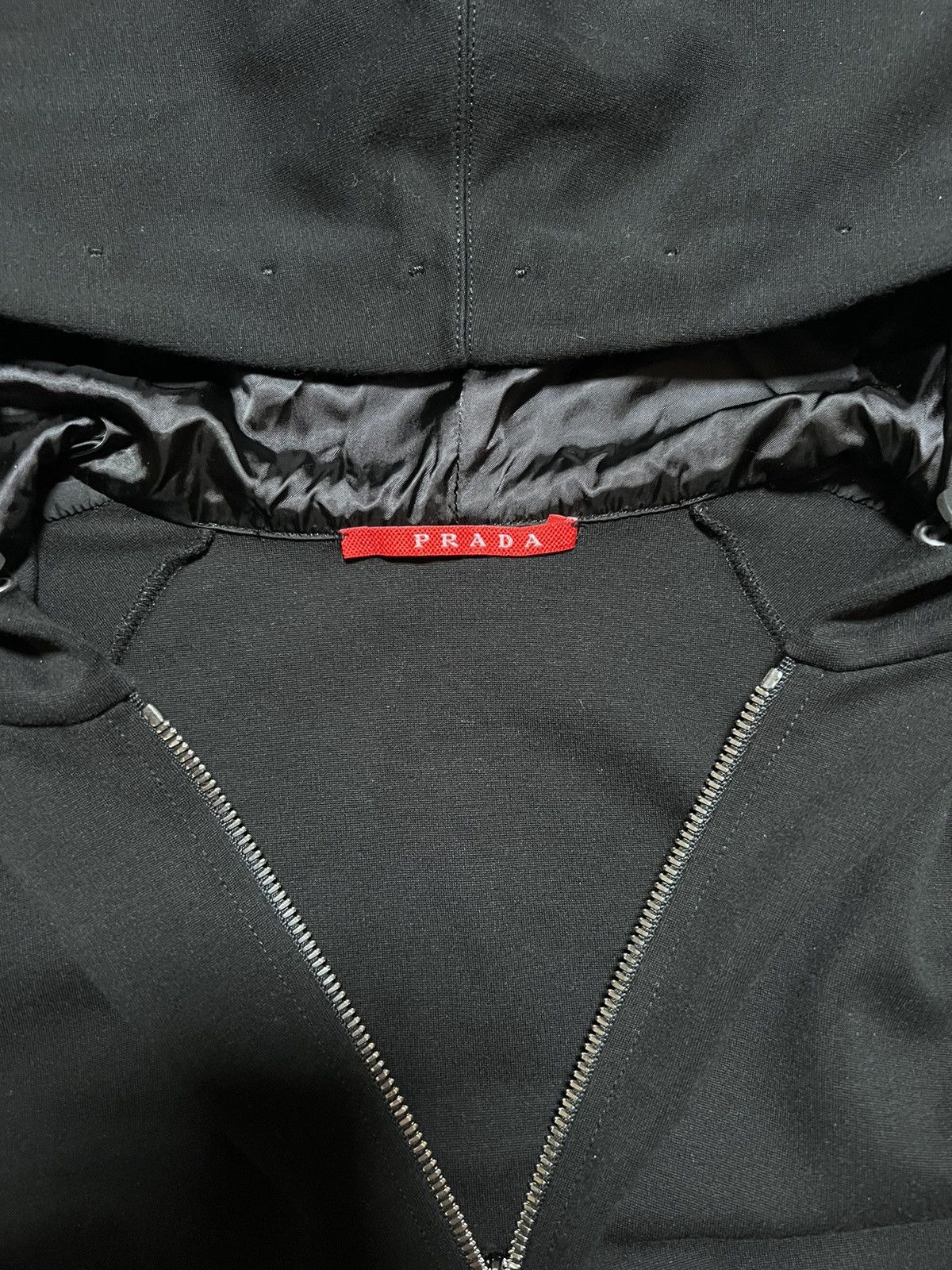 Prada prada vintage black tab zip hoodie Size M / US 6-8 / IT 42-44 - 8 Thumbnail