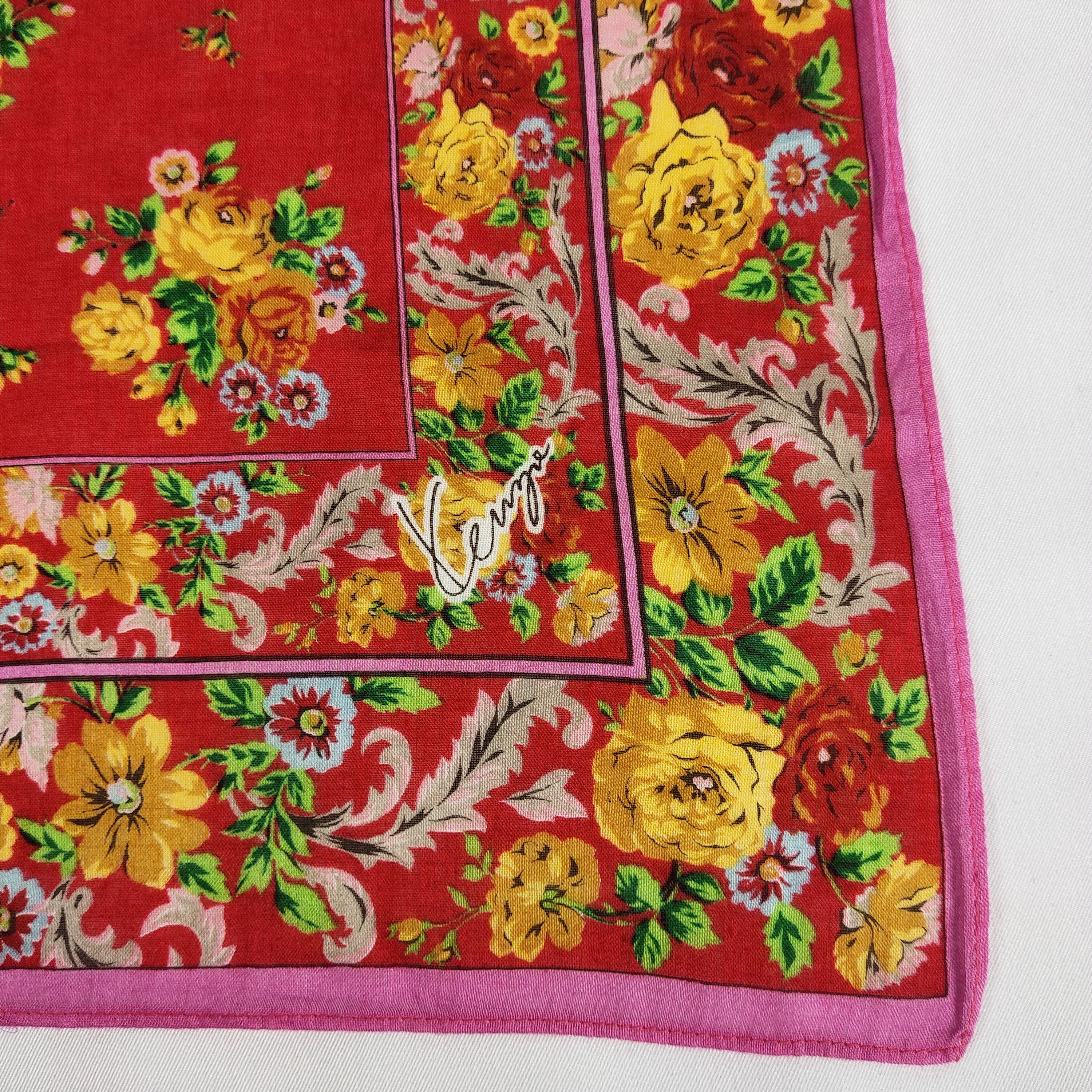 Kenzo × Vintage Kenzo Handkerchief / Neckerchief / Bandana FZ080 Size ONE SIZE - 5 Thumbnail