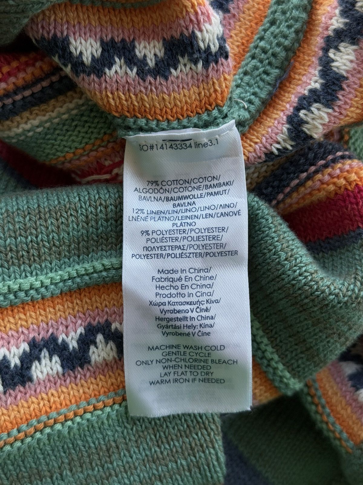 Chaps Ralph Lauren × Polo Ralph Lauren × Ralph Lauren Ralph Lauren Chaps coloured cable knit native sweater Y2K Size L / US 10 / IT 46 - 4 Thumbnail