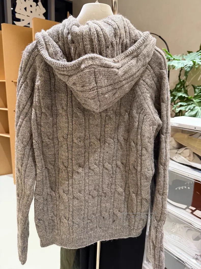Our Legacy Our Legacy Gray Chunky Knit Cardigan Size XS / US 0-2 / IT 36-38 - 2 Thumbnail
