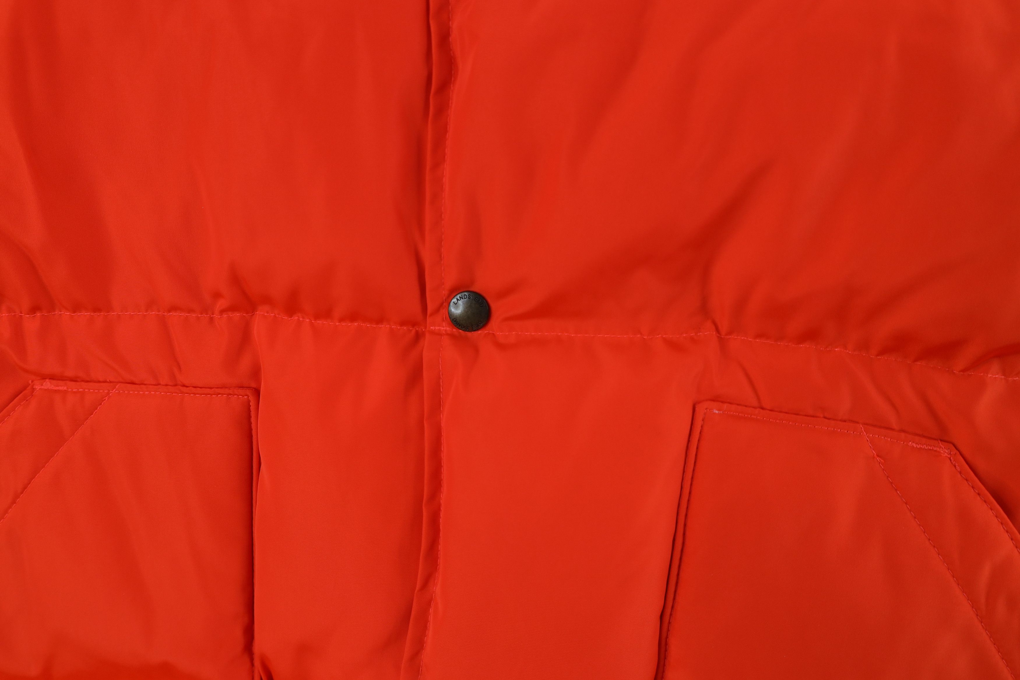 Lands' End Vintage Lands End Duck Down Puffer Vest Jacket Orange Size US XXL / EU 58 / 5 - 4 Thumbnail