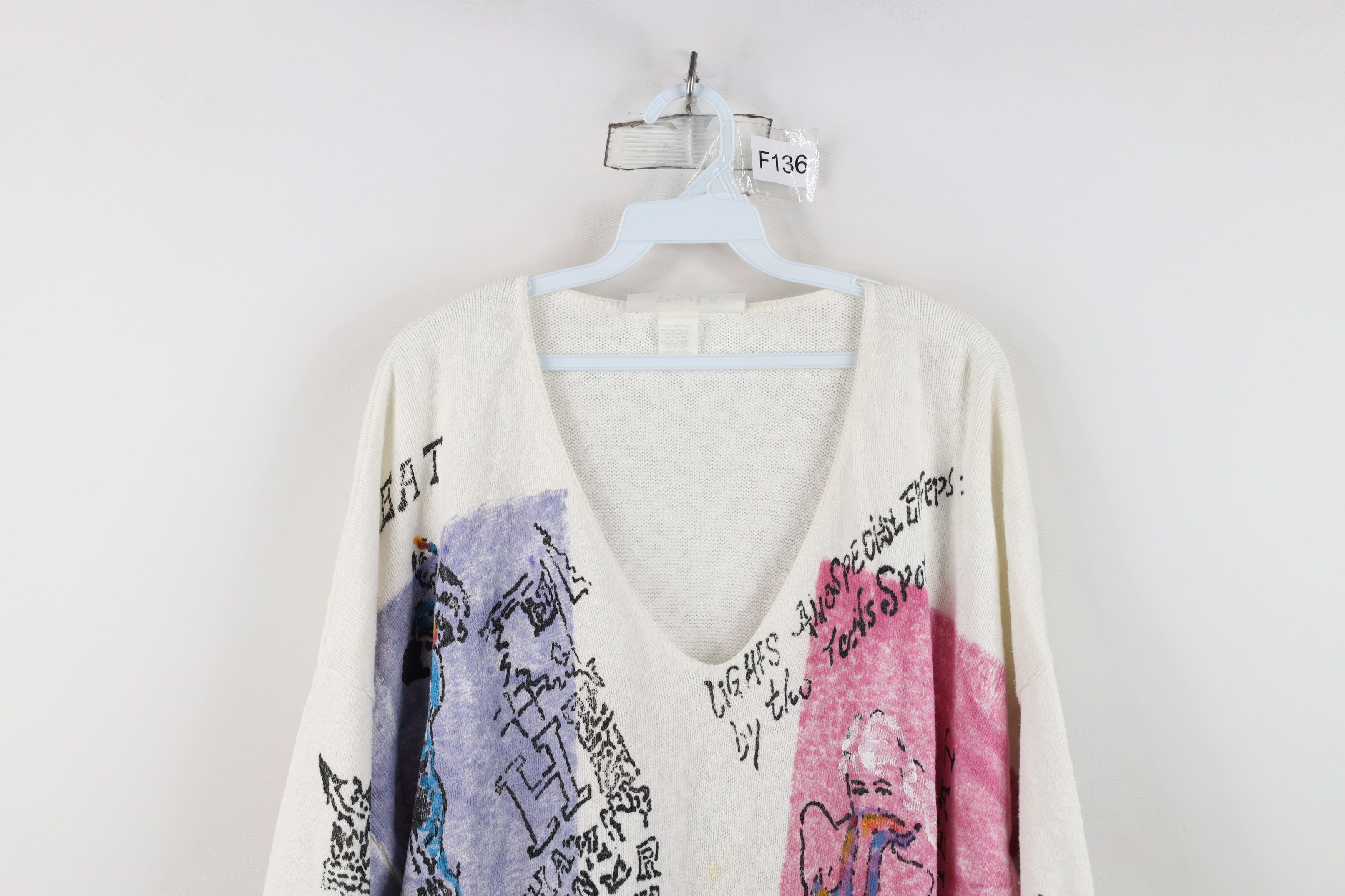 Vintage Vintage 80s 90s Streetwear Baggy Oversized Sweater USA Size M / US 6-8 / IT 42-44 - 2 Thumbnail