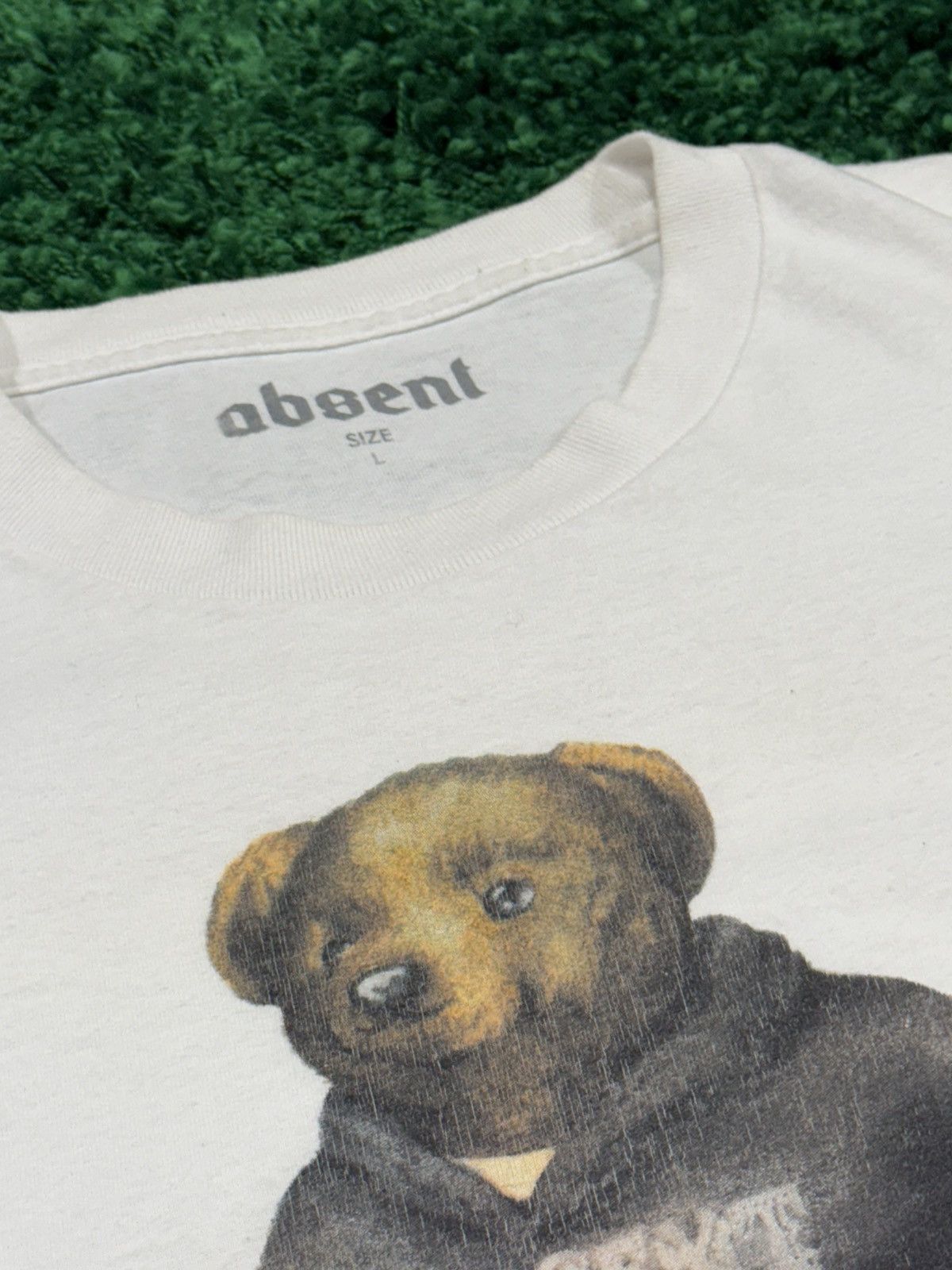 Absent Absent Sport USA Retro Bear Logo Tee White Large FTP Size US L / EU 52-54 / 3 - 5 Thumbnail