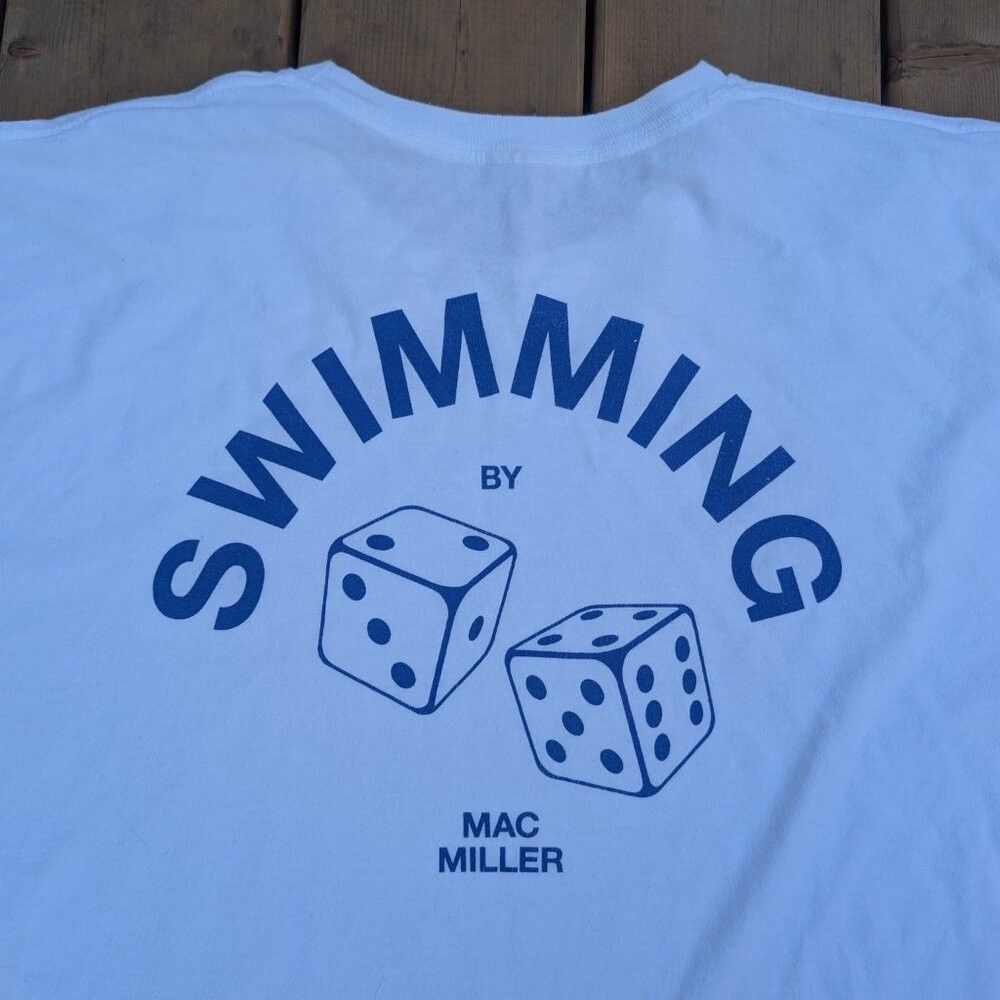 Mac Miller Mac Miller Swimming T-Shirt Women XL White Casual Pullover Size US XL / EU 56 / 4 - 7 Thumbnail