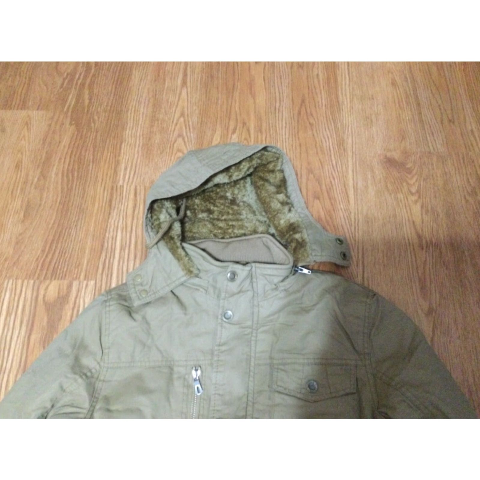 Vintage H.T. Niao Military Jacket Lined Men's Khaki Full Snap Pockets Sz Large Size US L / EU 52-54 / 3 - 3 Thumbnail