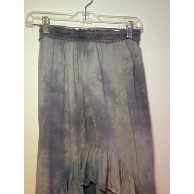 American Eagle Outfitters American Eagle Outfitters Womens Hi Low Ruffle Skirt Gray Size 23" - 3 Thumbnail