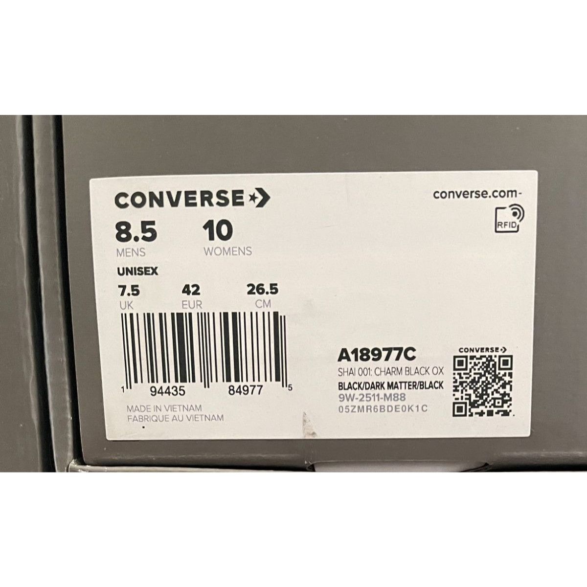 Converse Converse SHAI 001 Charm Black Mens size 8.5us Size US 8.5 / EU 41-42 - 7 Thumbnail