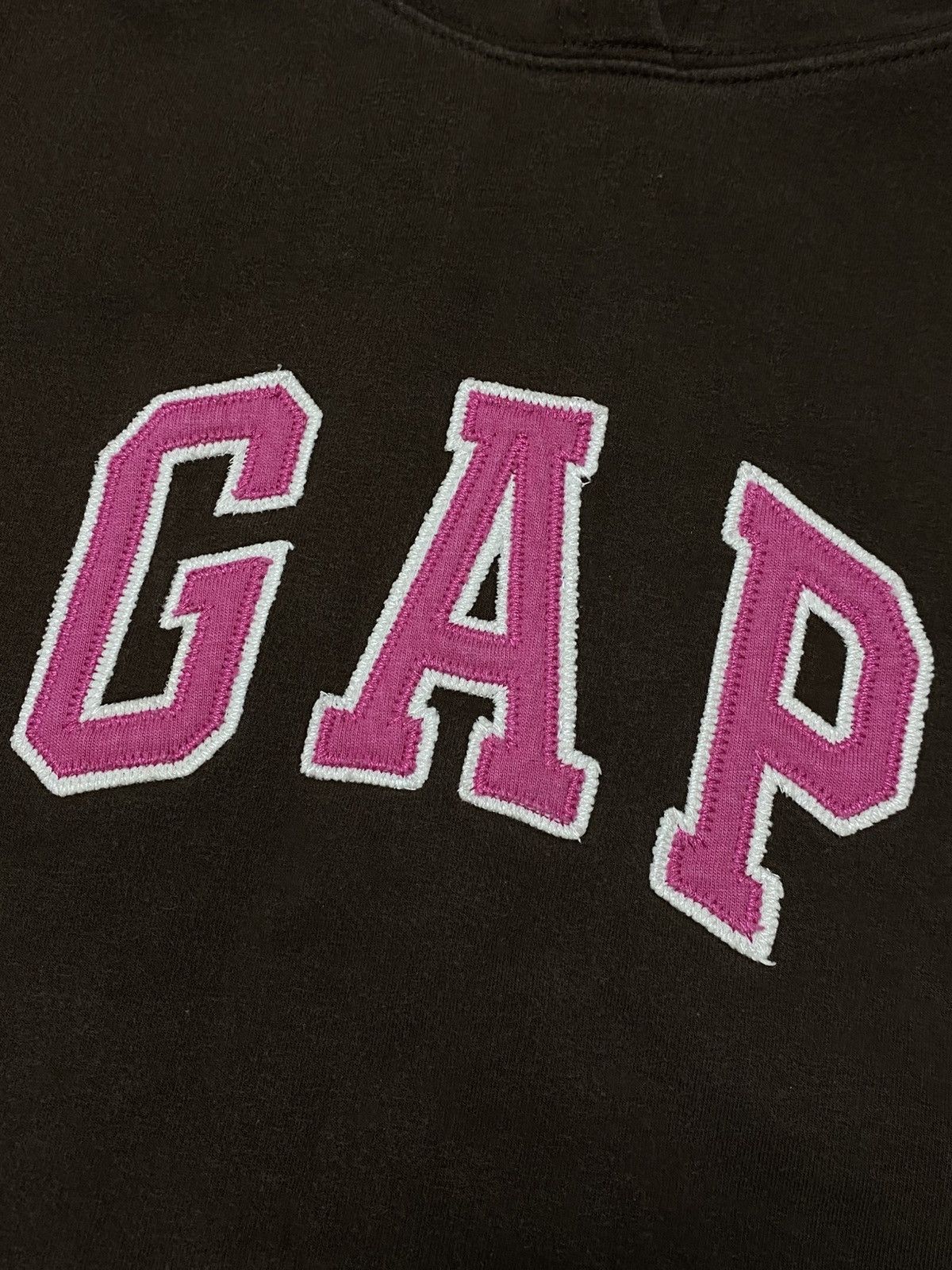 Gap Gap BROWN Pink Logo Vintage Hoodie Size US XS / EU 42 / 0 - 2 Thumbnail