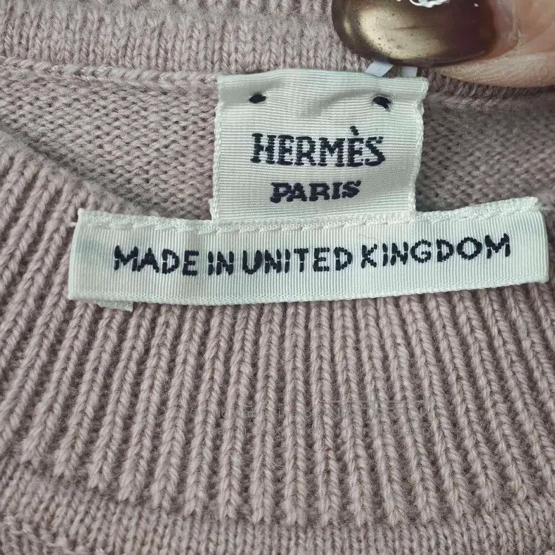 Hermes Hermes Pinkish cashmere sweater with large logo Size XXS / US 00 / IT 34 - 5 Thumbnail