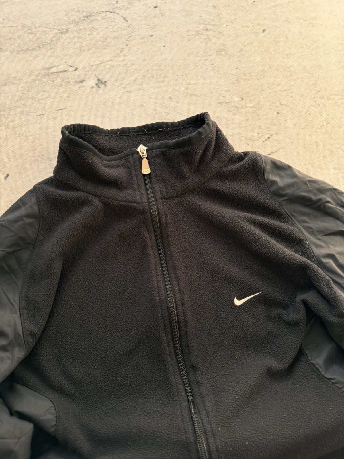 Nike × Vintage NIKE TEDDY FLEECE VINTAGE CENTER LOGO OVERSIZE BOXY HOODIE Size US M / EU 48-50 / 2 - 3 Thumbnail
