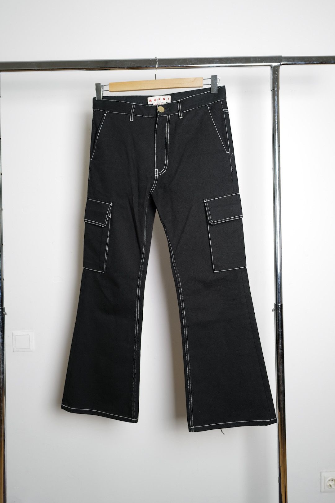 Marni Marni Wide Leg Contrast Jeans Size US 32 / EU 48 - 2 Thumbnail