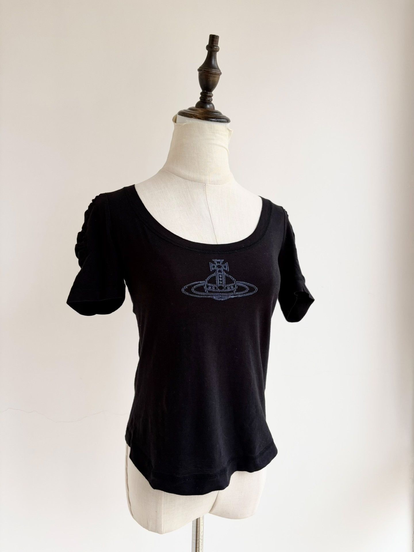 Vivienne Westwood Vivienne Westwood Vintage Black Saturn T-shirt Size M / US 6-8 / IT 42-44 - 1 Thumbnail