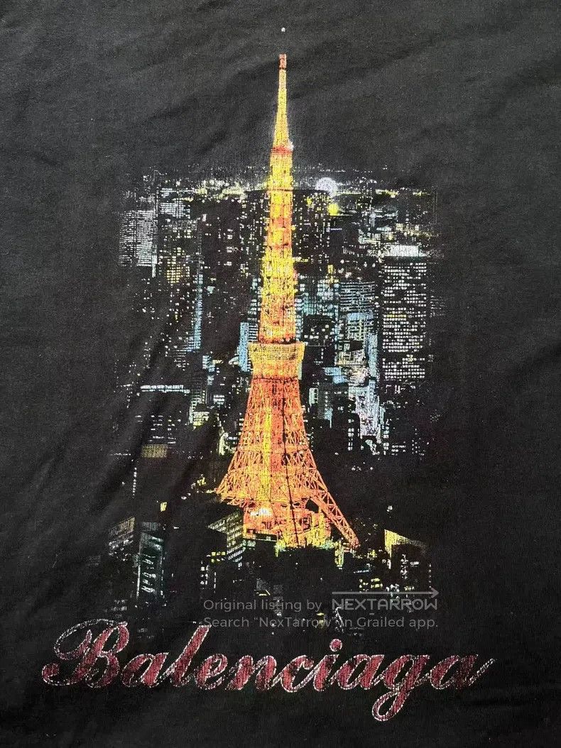 Other Balenciaga Pattern Printed Round Neck Raglan Short Sleeve Size US L / EU 52-54 / 3 - 3 Thumbnail
