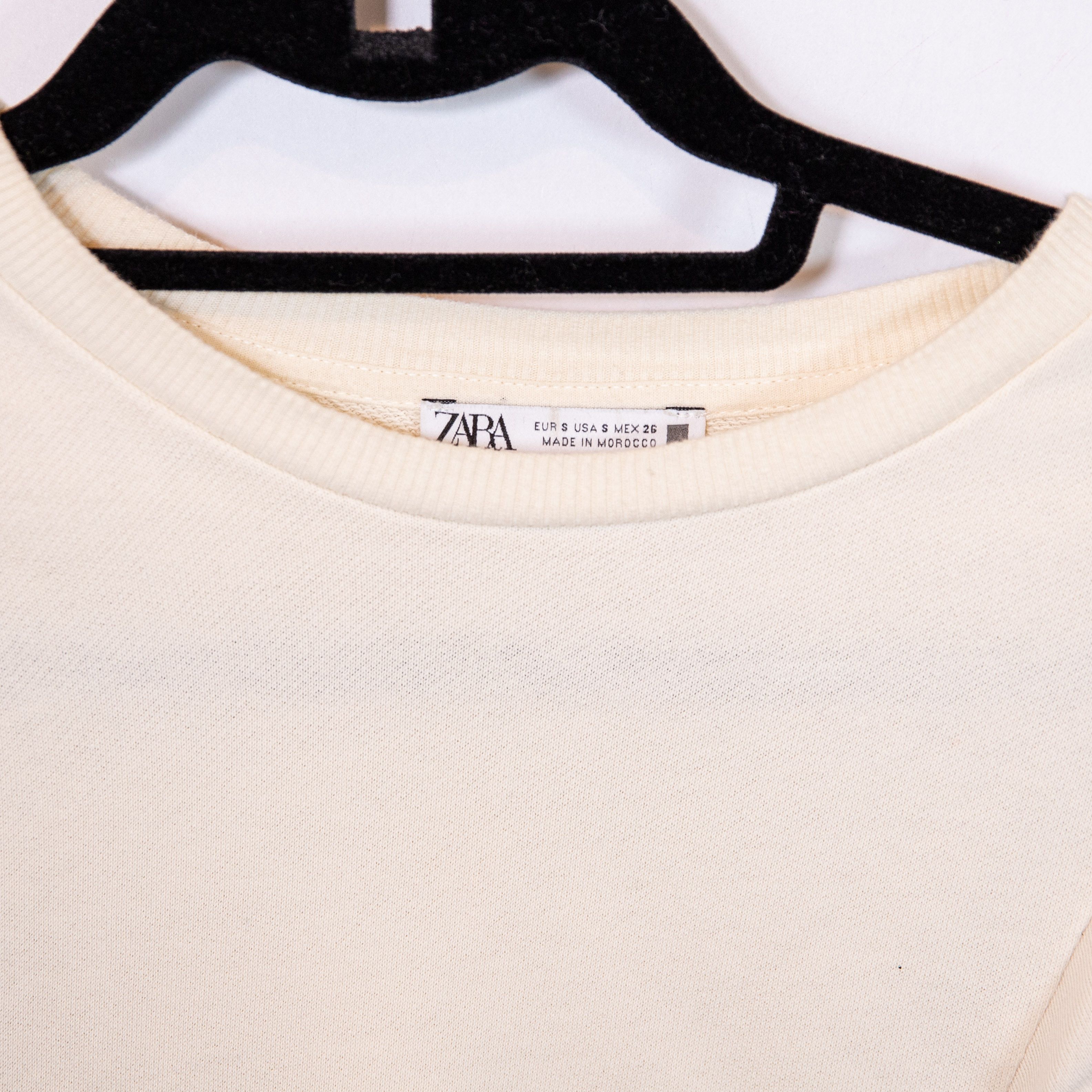 Zara Zara Cotton Terry Lined Embroidered Applique Ruffle Crew Size S / US 4 / IT 40 - 2 Thumbnail