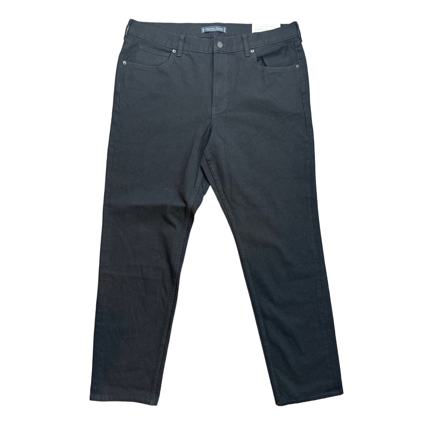 Everlane NWT Everlane The Athletic Stretch Organic Jean Black 38x32 Size 38" / US 16 / IT 52 - 4 Thumbnail