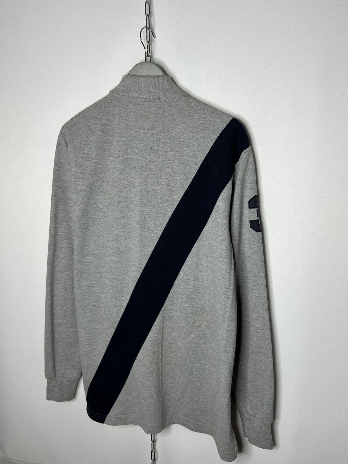 Vintage 💰 Vintage Polo Ralph Lauren Big Pony #3 Long Sleeve Rugby 💰 Size US L / EU 52-54 / 3 - 4 Thumbnail