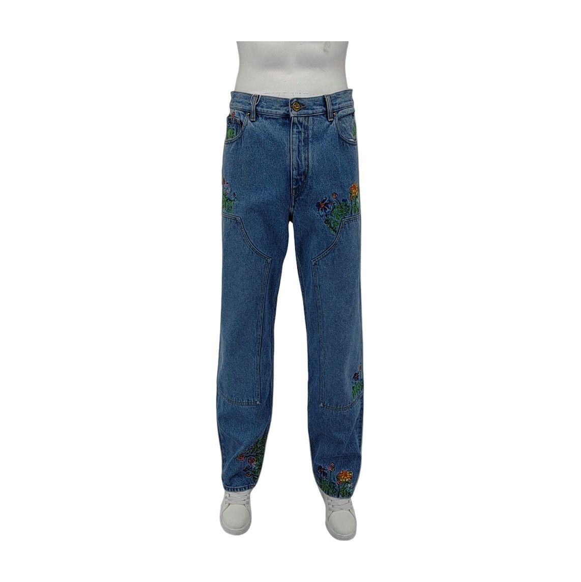 Louis Vuitton Louis Vuitton Floral Embroidered Jeans 31 Size US 31 - 1 Thumbnail