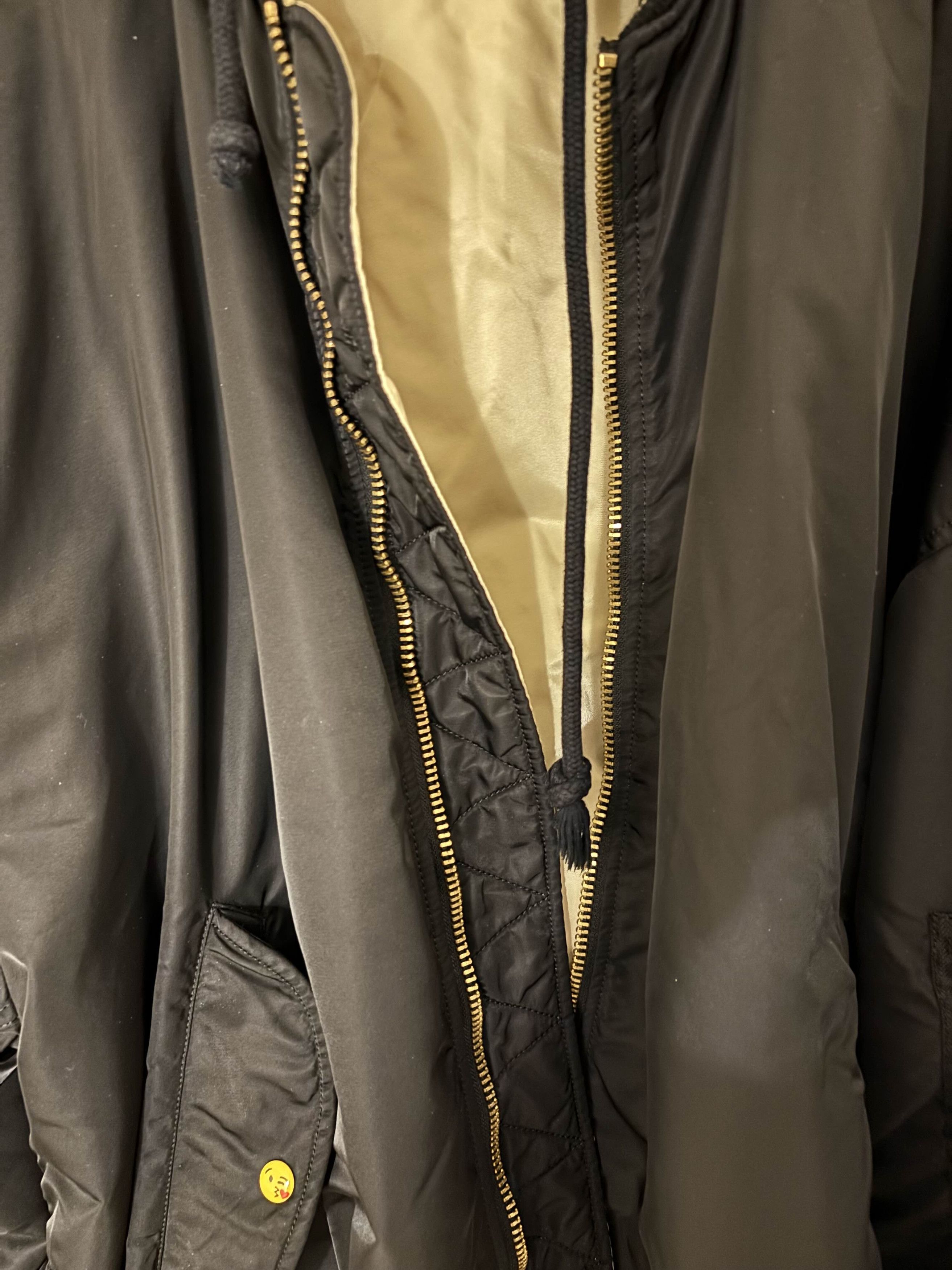Vetements VETEMENTS BLACK HOODED EMOJI BOMBER JACKET ALPHA INDUSTRIES Size US M / EU 48-50 / 2 - 6 Thumbnail