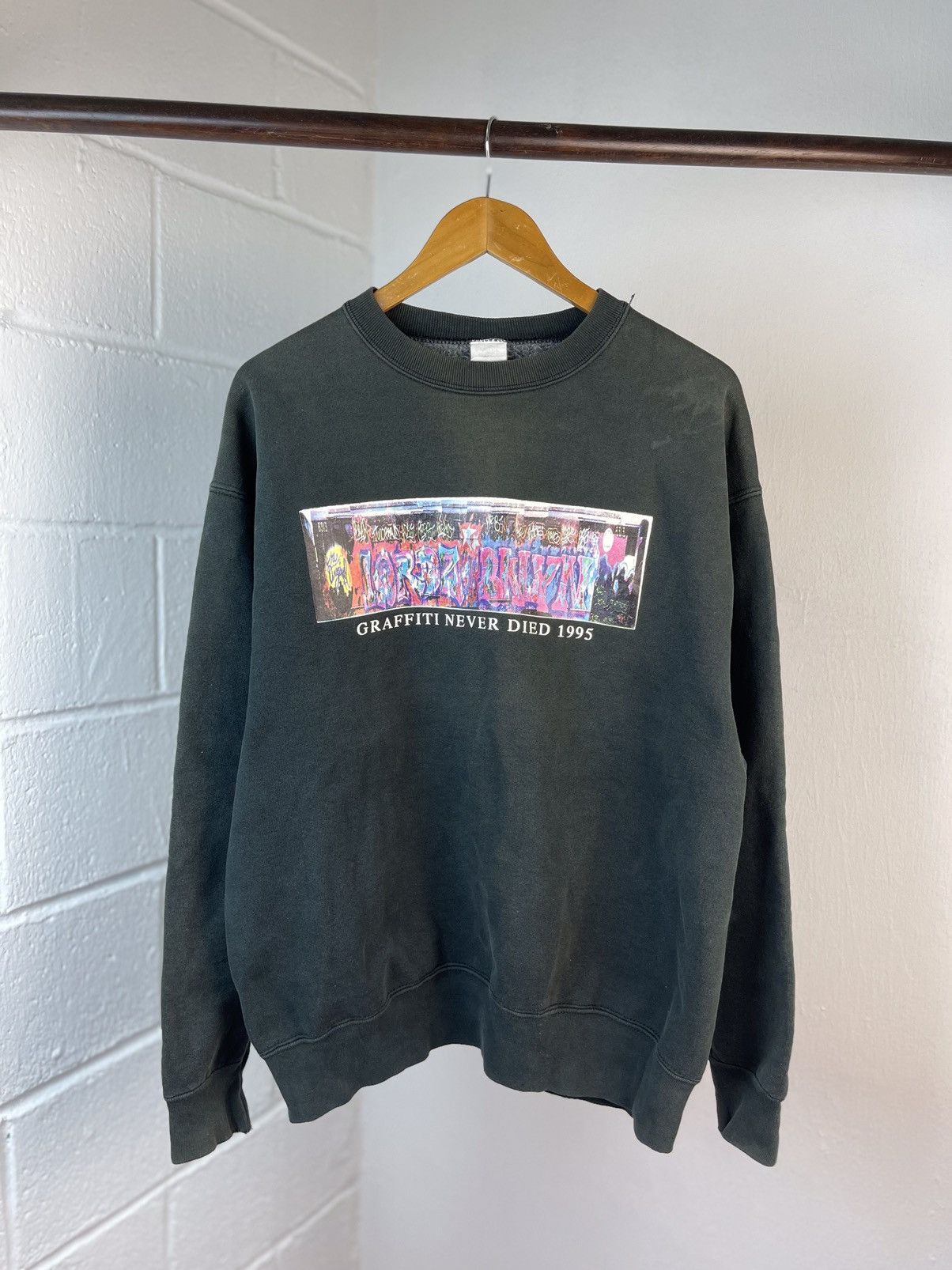 Band Tees × Haze × Recon 1995 LORDZOFBKLYN GRAFFITI SUN FADED CREWNECK Size US XL / EU 56 / 4 - 5 Thumbnail