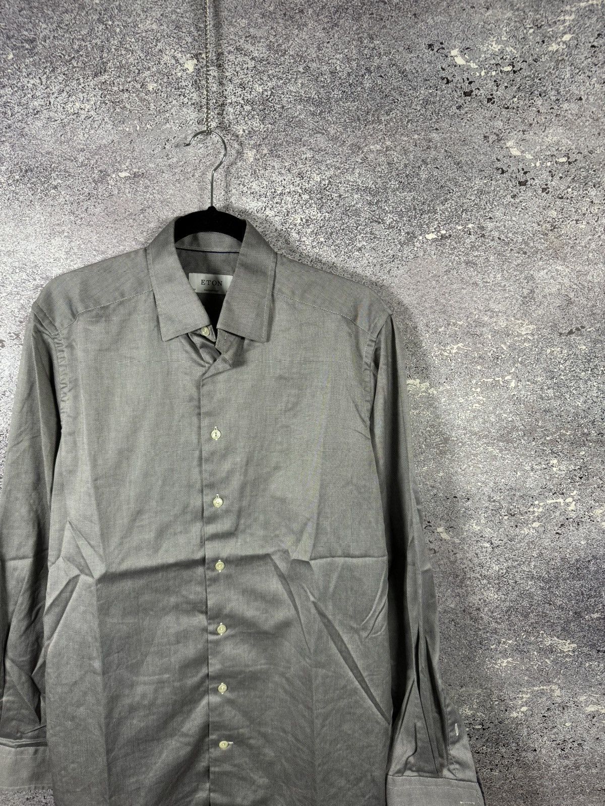 Eton ETON York Slim Formal Shirt Men’s Large Button Up Cutaway Size US L / EU 52-54 / 3 - 2 Thumbnail