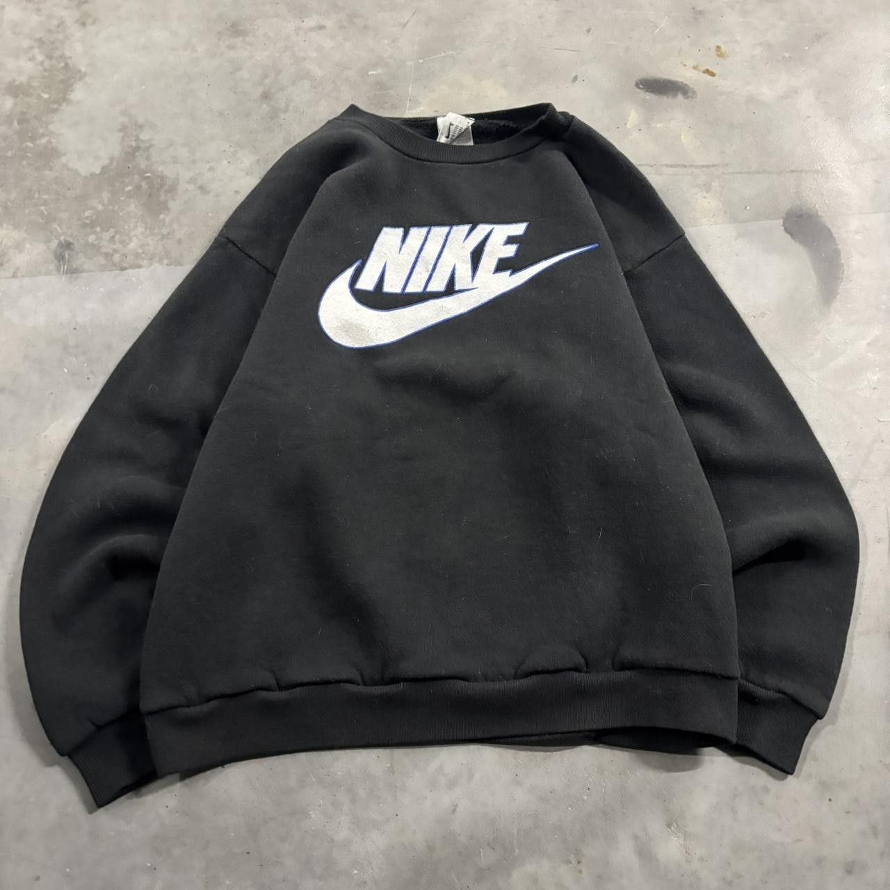 Nike Vintage 90s Black Nike Made In USA Streetwear Essential Hoodie! Size XS / US 0-2 / IT 36-38 - 1 Thumbnail
