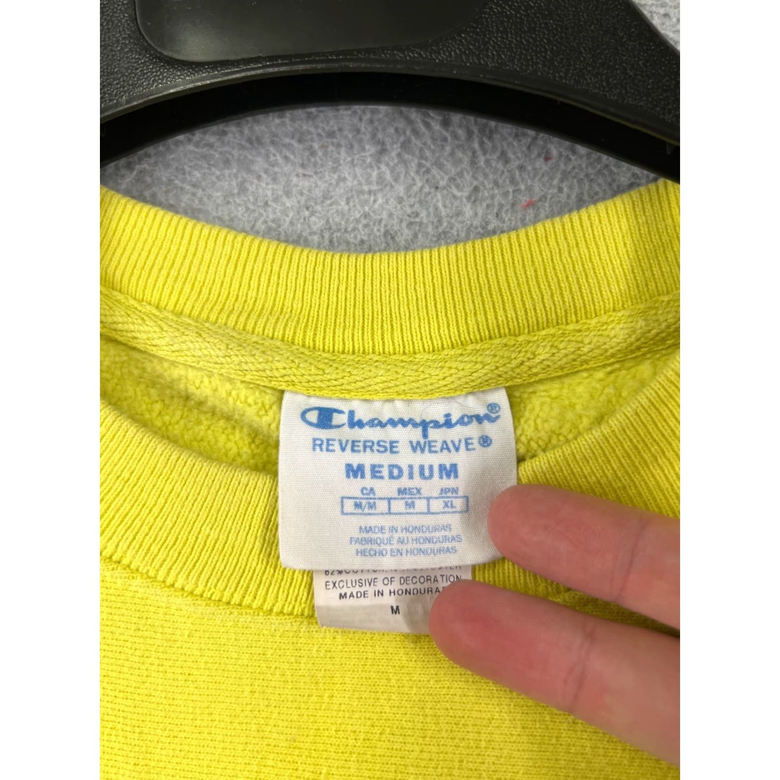Champion Champion Sweater Adult Medium Yellow Logo Sweatshirt Crew Neck Pullover Casual, Travel, Workwear Men M Yellow 90s? Size US M / EU 48-50 / 2 - 7 Thumbnail