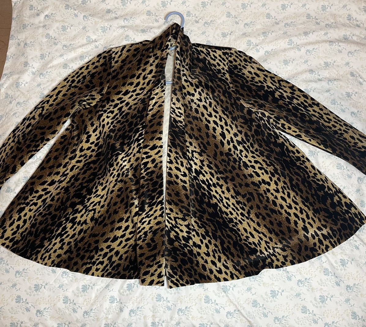Vintage Vintage R&K Evenings Leopard Velvet Jacket/Blazer Size S / US 4 / IT 40 - 4 Thumbnail