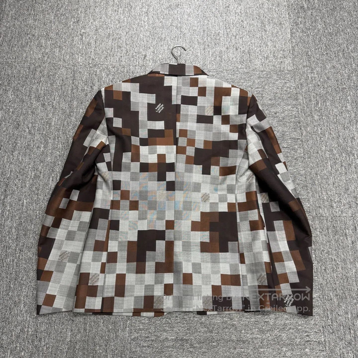 Louis Vuitton Louis Vuitton Mosaic wool suit jacket| Size 48R - 2 Thumbnail