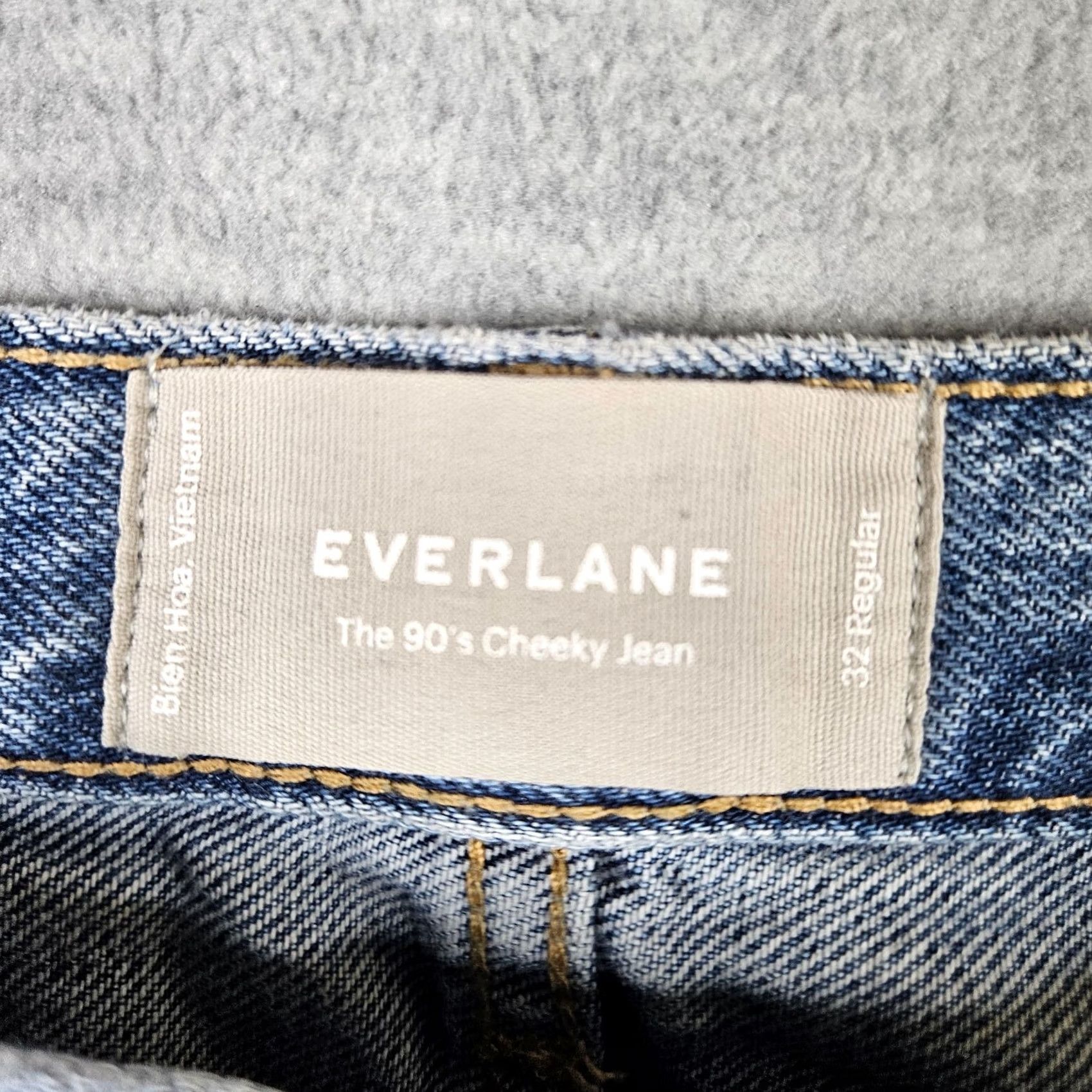 Everlane EVERLANE Jeans 90s Blue Straight Leg Button Fly Men Sz 32 - Denim Cotton Regular Pocket 5-Pocket Model Levi's 501 Vintage: No Size US 32 / EU 48 - 7 Thumbnail