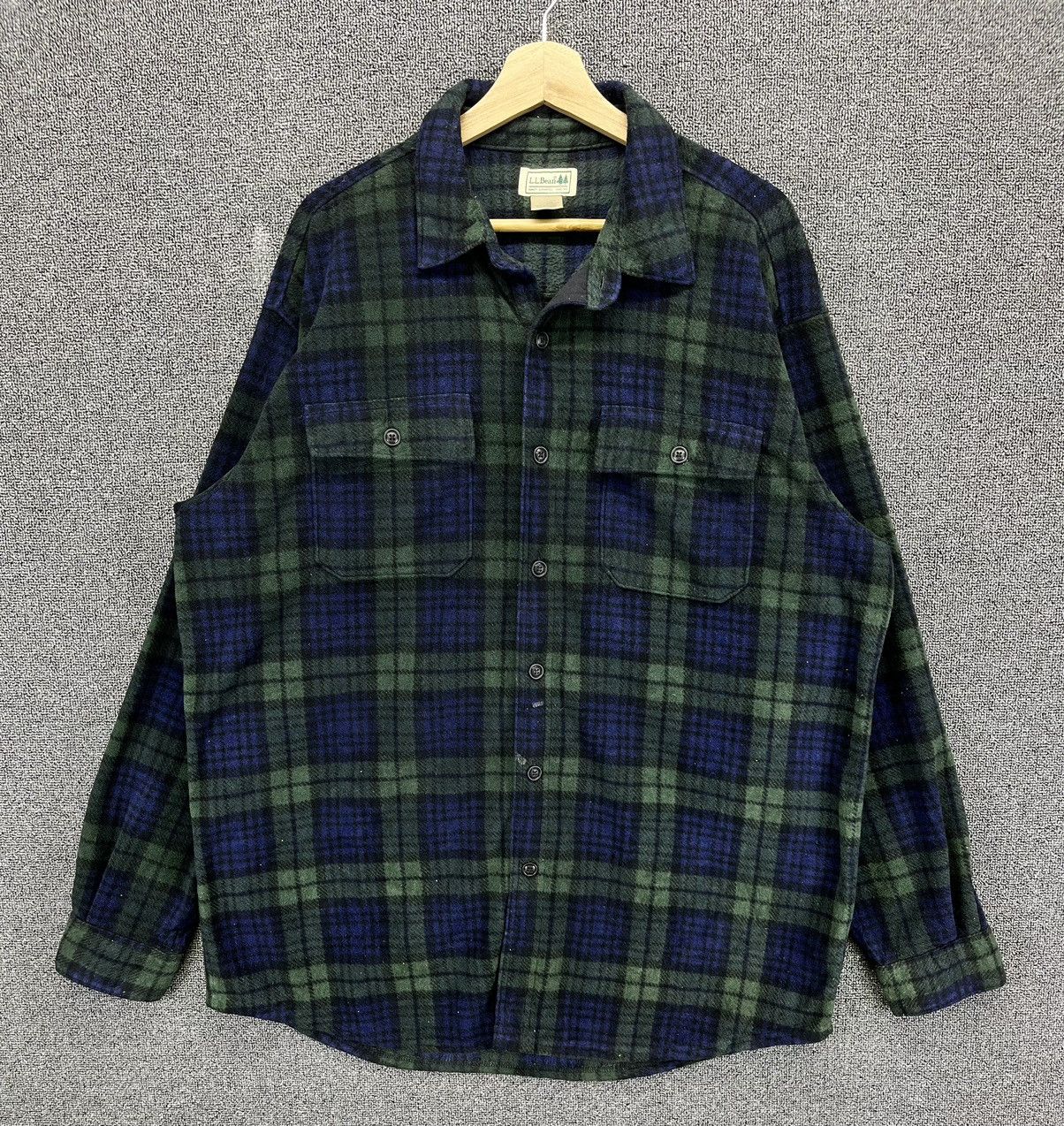 Flannel Vintage L.L. Bean Shadows Plaid Shirts Button Up Flannel Size US L / EU 52-54 / 3 - 1 Thumbnail