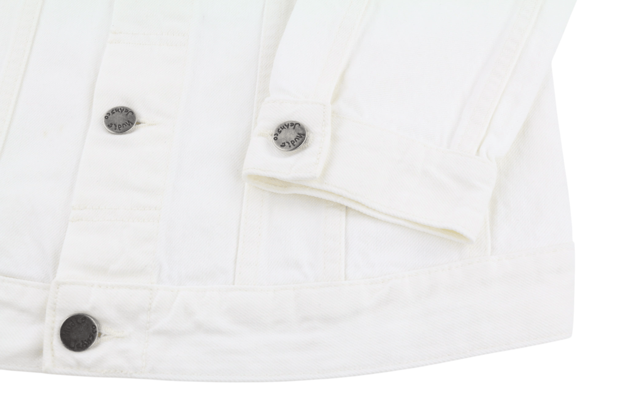 Nudie Jeans PERRY S White Denim Jacket 81611 Size US S / EU 44-46 / 1 - 5 Thumbnail