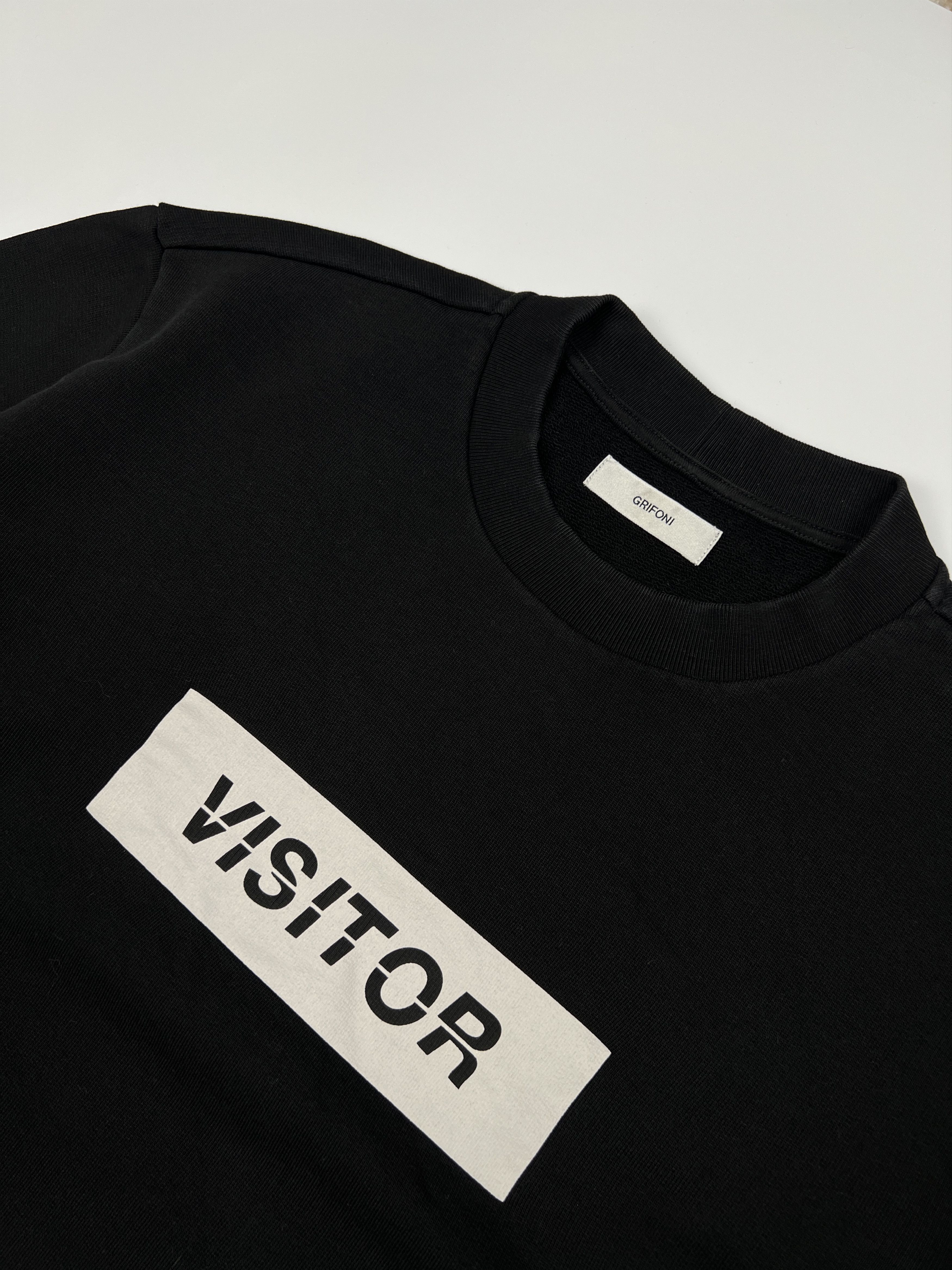 Grifoni Mauro Grifoni "Visitor" Graphic Crewneck Jumper Sweatshirt Size US M / EU 48-50 / 2 - 8 Thumbnail
