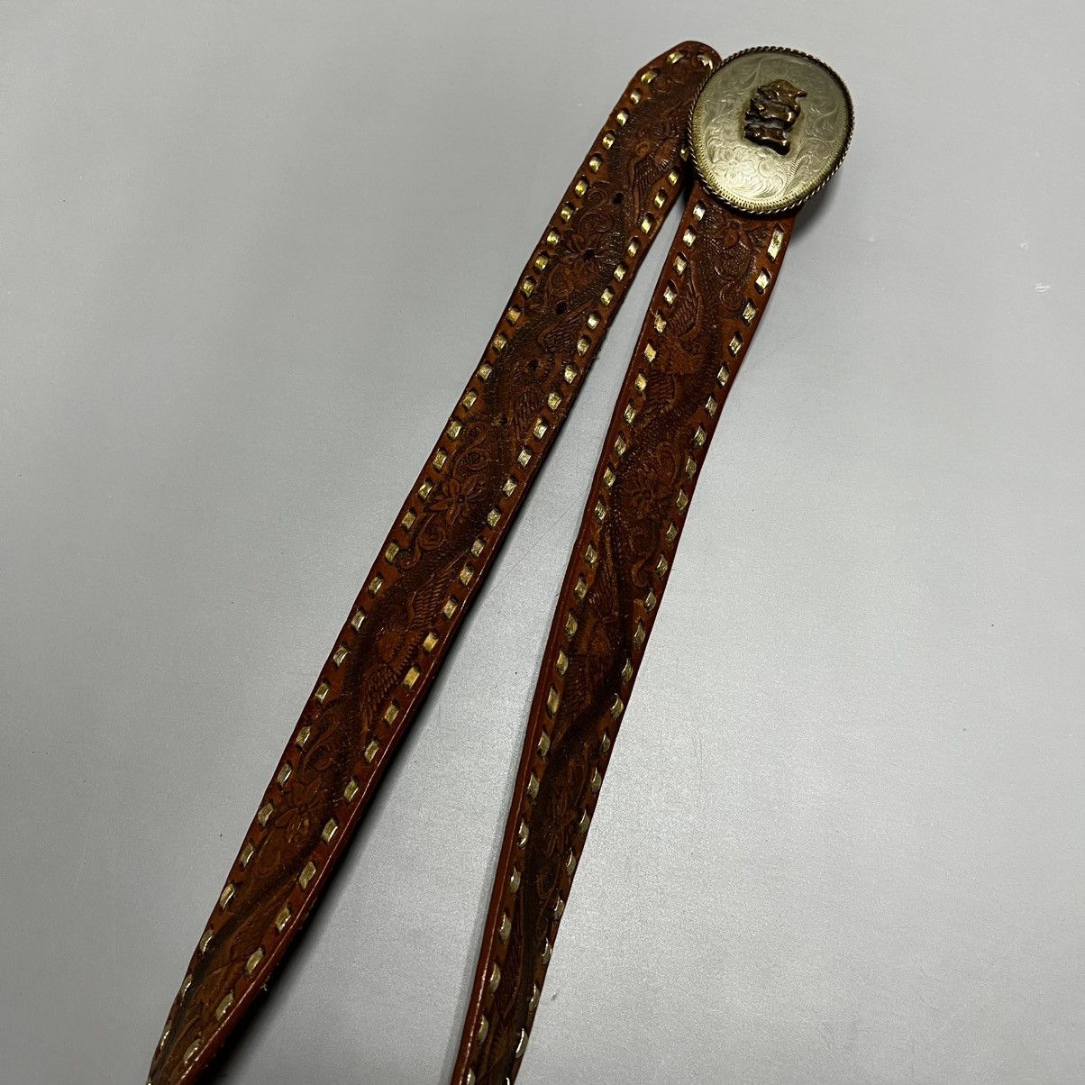 Cowboy Equipment × Japanese Brand × Vintage Leather belt vintage y2k cowboy buckle Size ONE SIZE - 16 Thumbnail