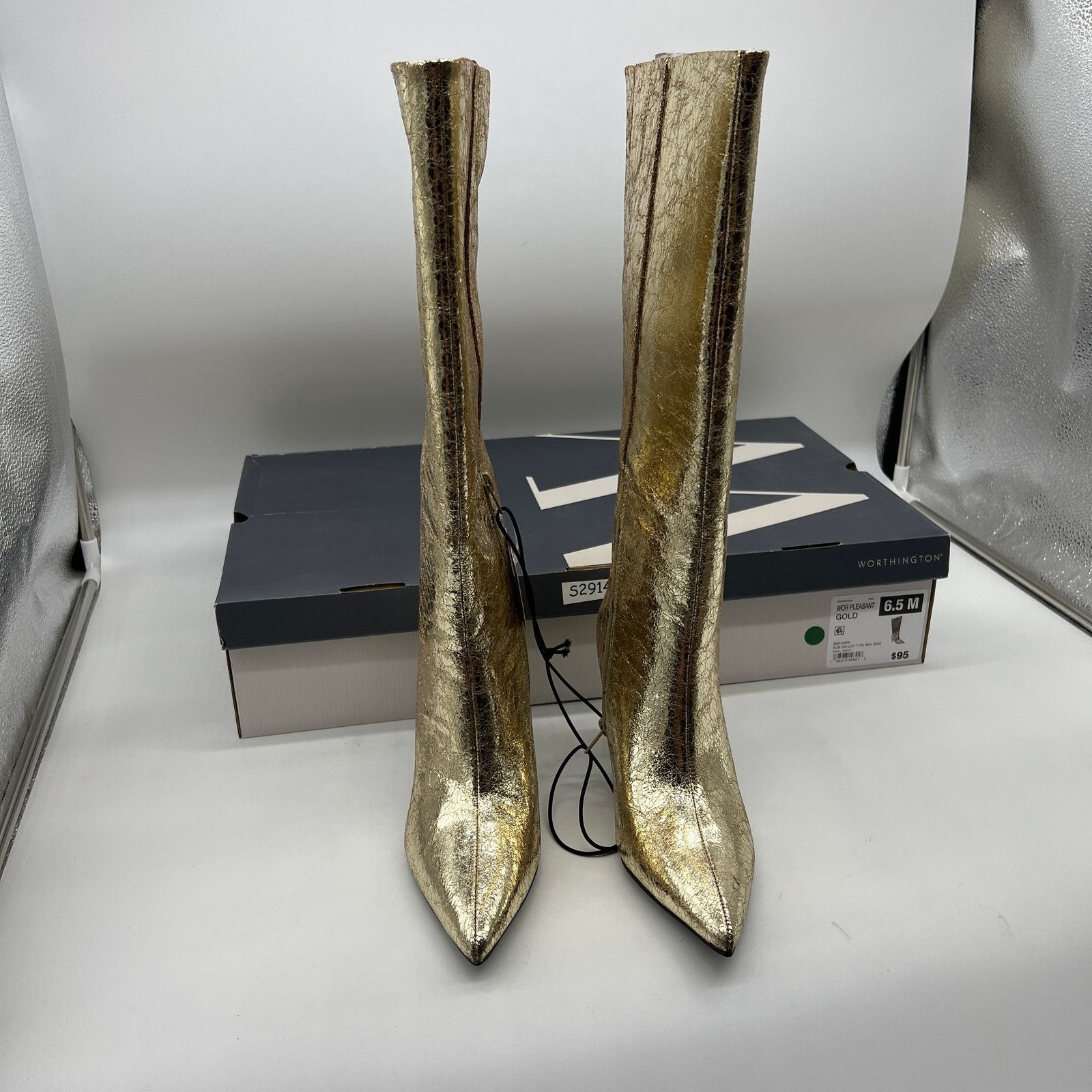 Other Worthington Womens Pleasant Stiletto Heel Dress Boots Size US 6.5 / IT 36.5 - 2 Thumbnail