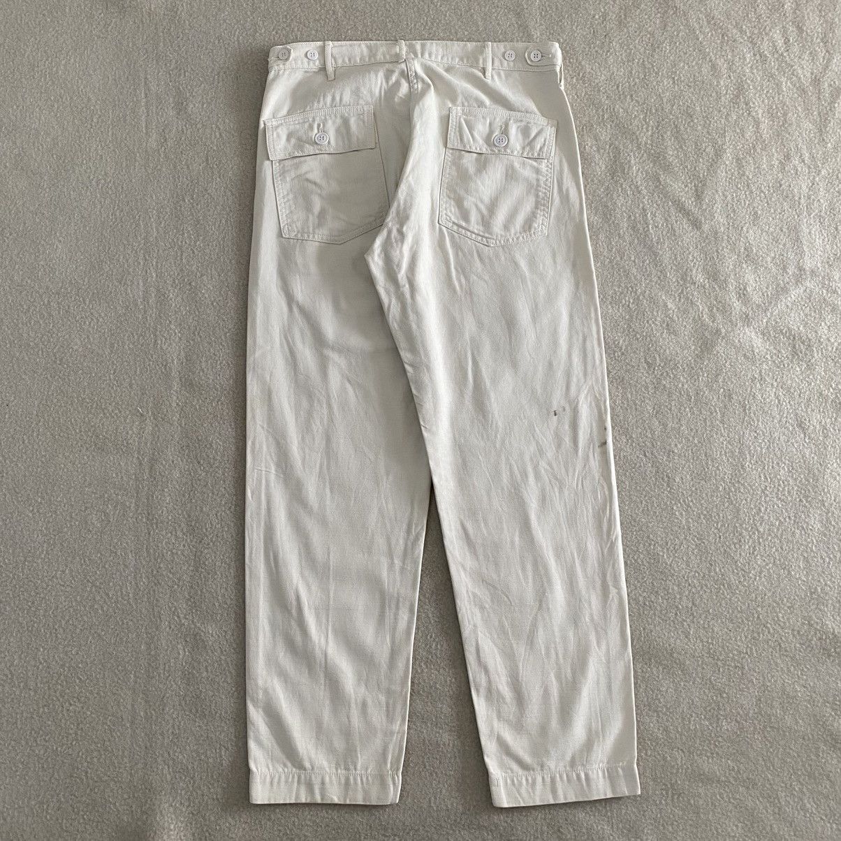If Six Was Nine × Le Grande Bleu (L.G.B.) × OMNIGOD Omnigod Fatigue Baker Pants White W31 Size US 31 - 4 Thumbnail
