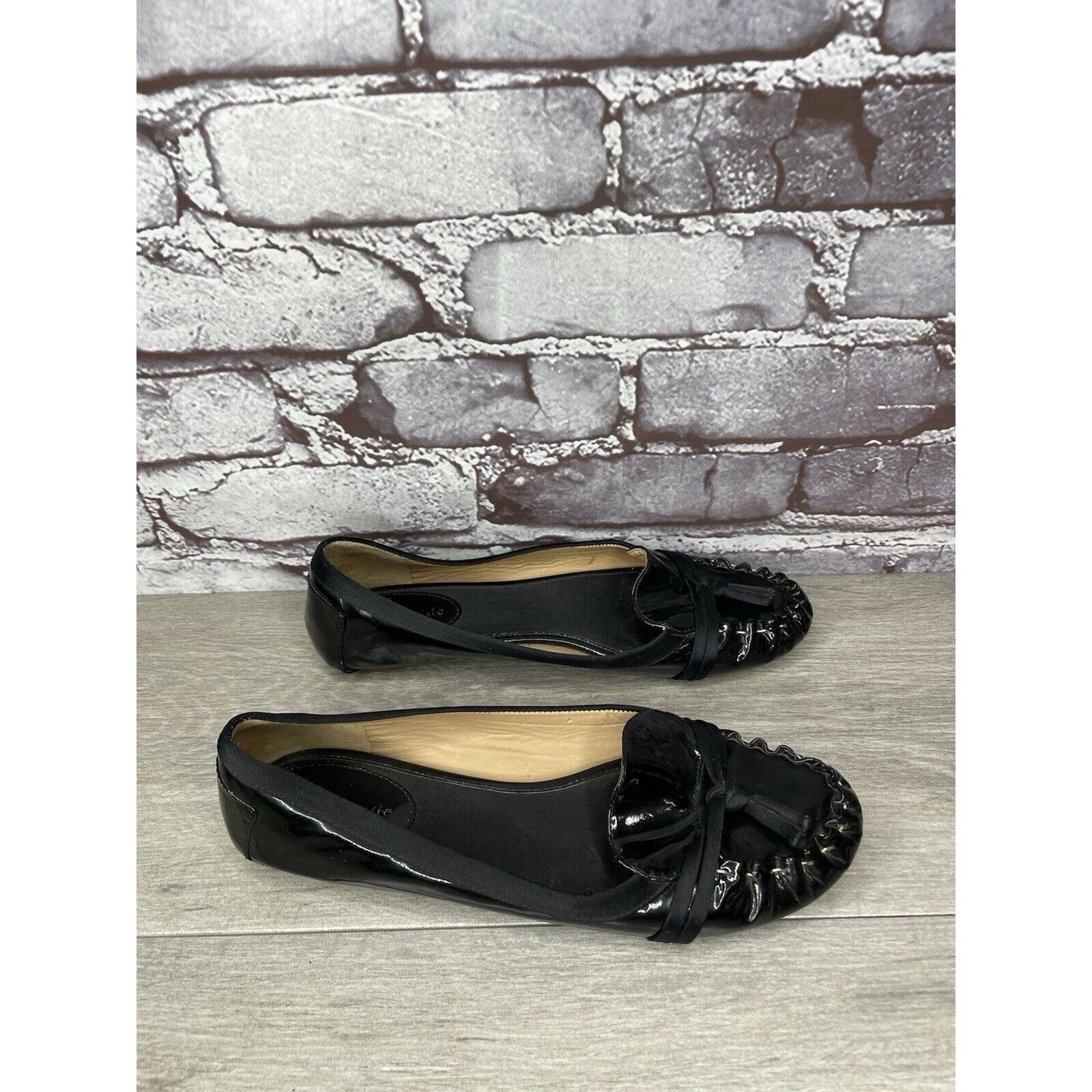Kate Spade Kate Spade Black Patent Leather Slip On Bow Ballet Flats Sho Size US 6 / IT 36 - 13 Thumbnail