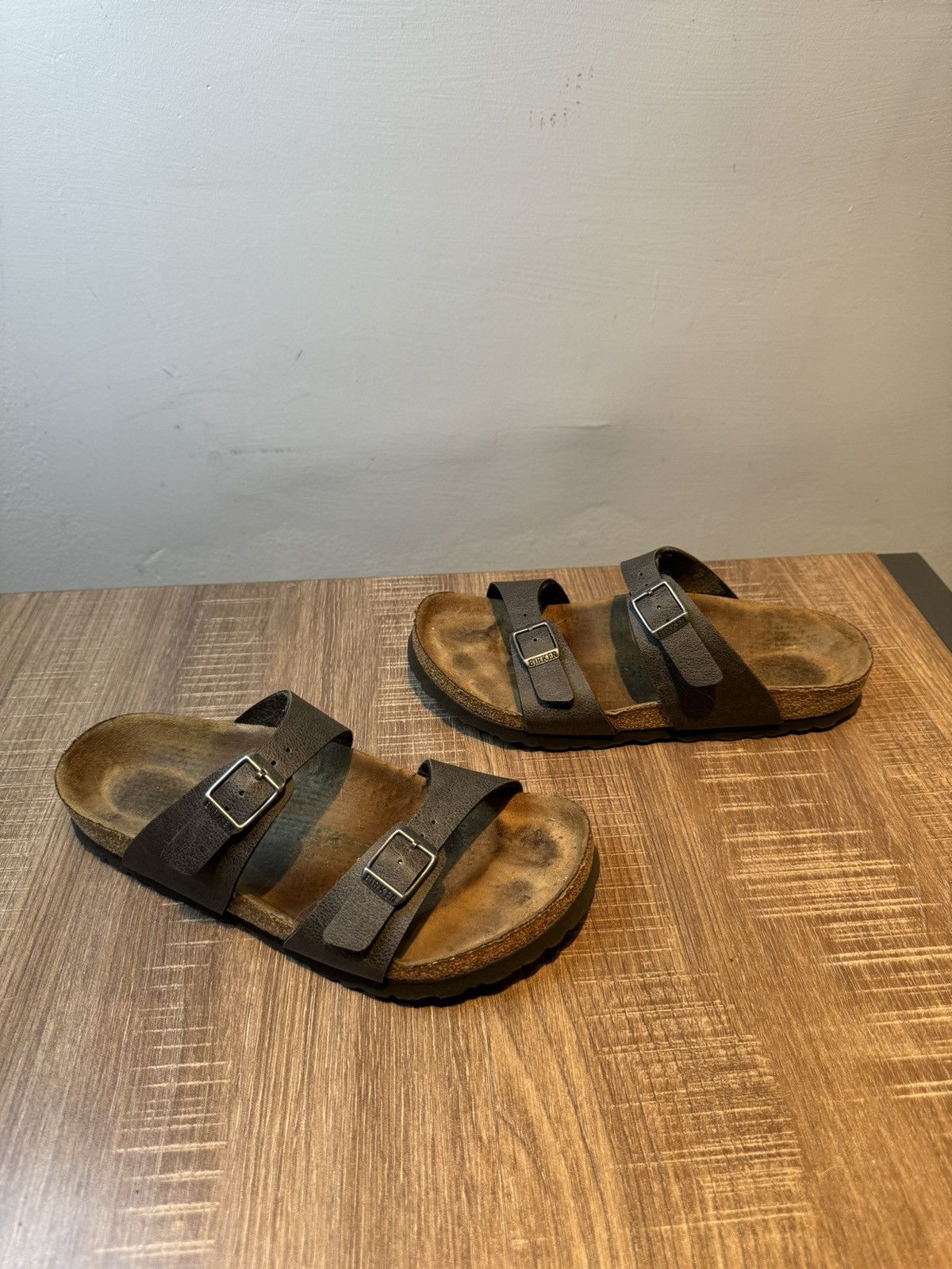 Birkenstock Birkenstock Arizona Sandals 36 Womens 5/ 5.5 Leather Slip On Size US 5.5 / IT 35.5 - 2 Thumbnail