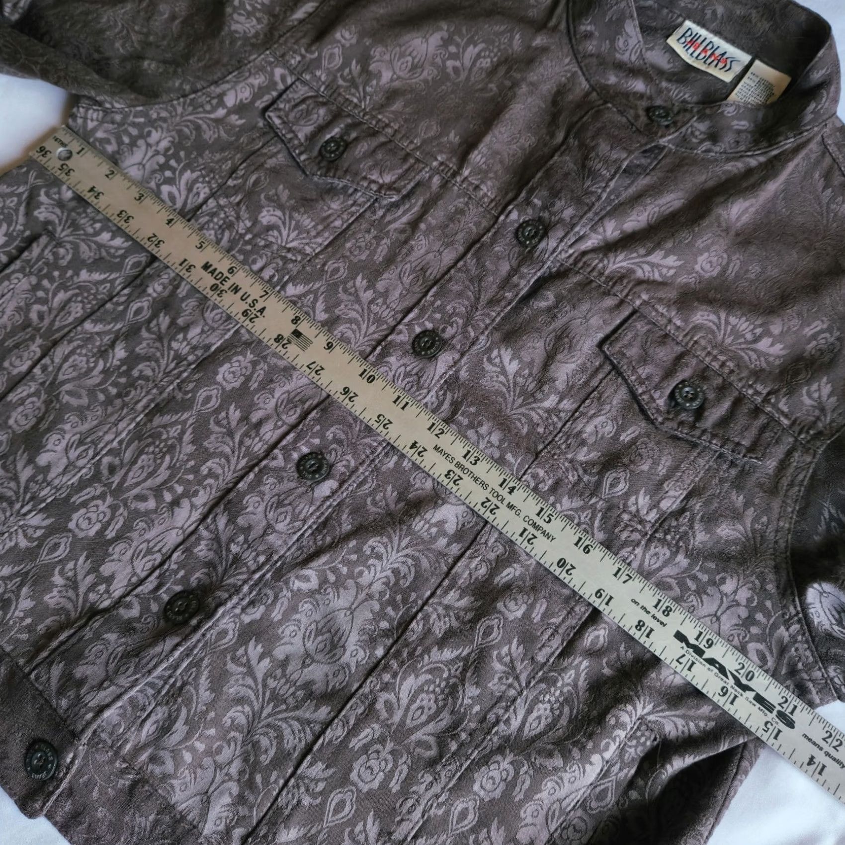 Bill Blass Bill Blass Purple Shacket XL Denim Jacket Size XL / US 12-14 / IT 48-50 - 5 Thumbnail