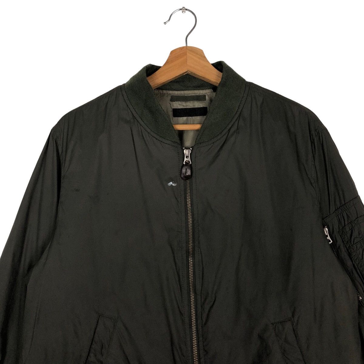 Japanese Brand Vintage Bomber Jacket Fly Military Uniqlo Japan IsseyMiyake Size US L / EU 52-54 / 3 - 3 Thumbnail